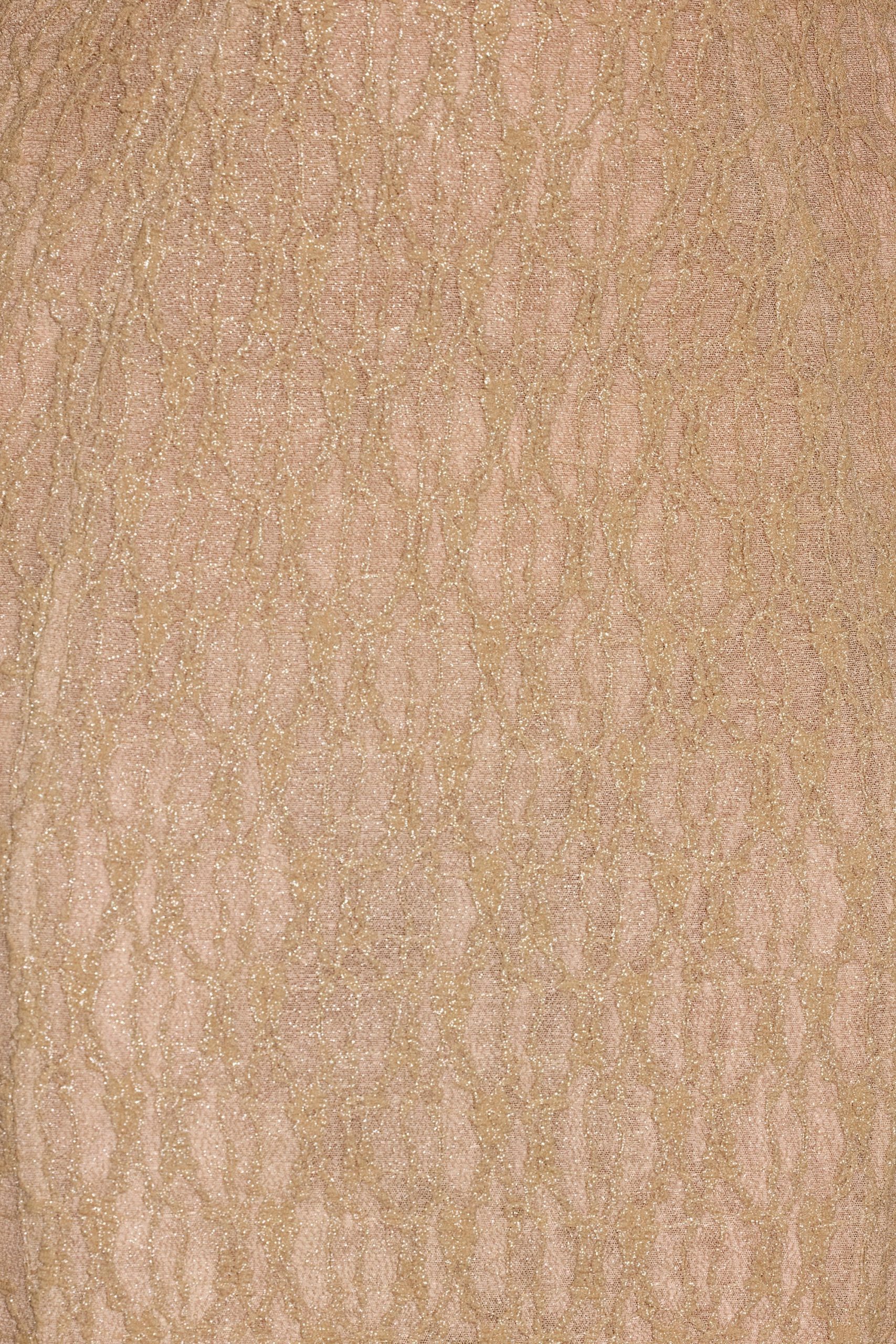 Metallic Lace Godet Fishtail Gown in Gold - Image 10