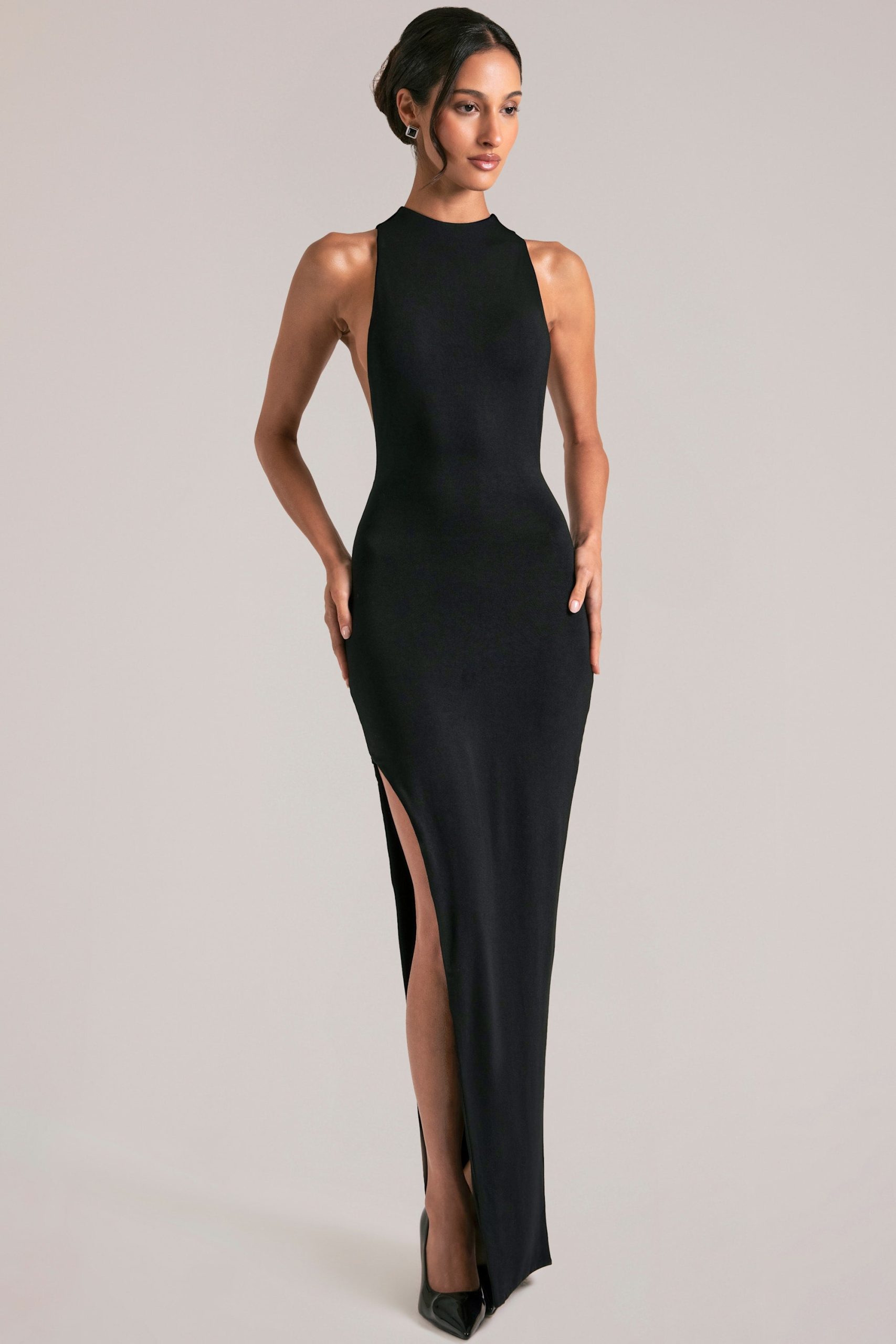 Sleeveless Maxi Dress in Black - Image 5