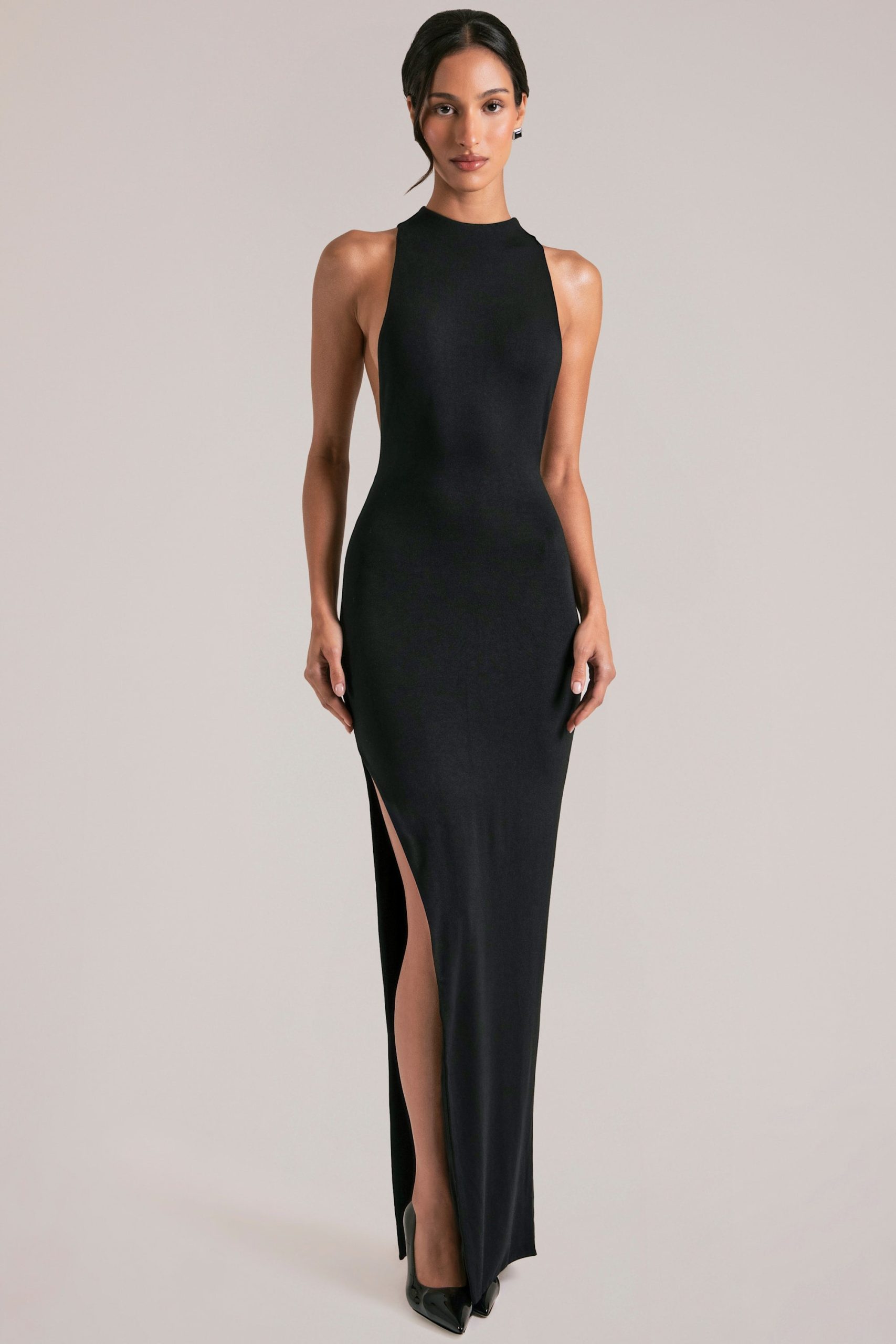 Sleeveless Maxi Dress in Black - Image 7