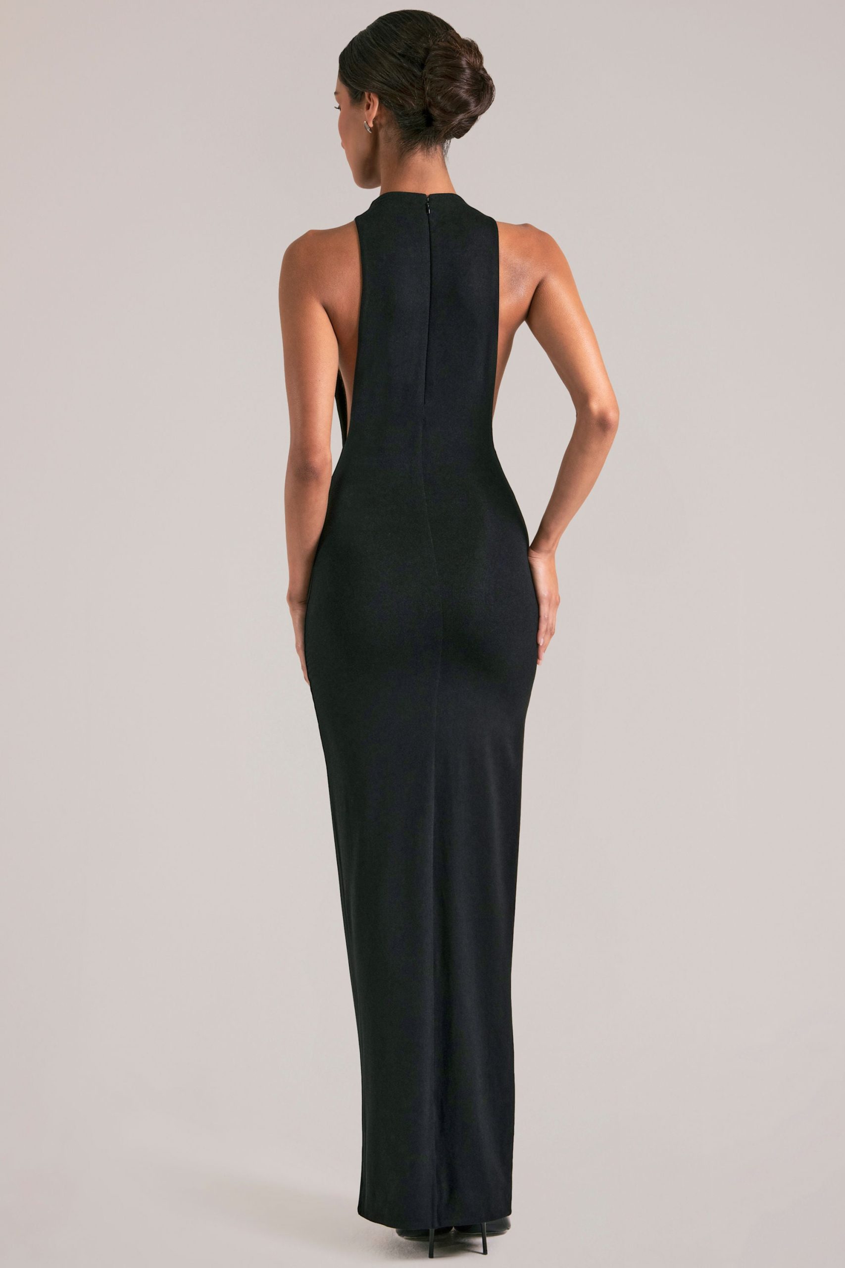 Sleeveless Maxi Dress in Black - Image 8