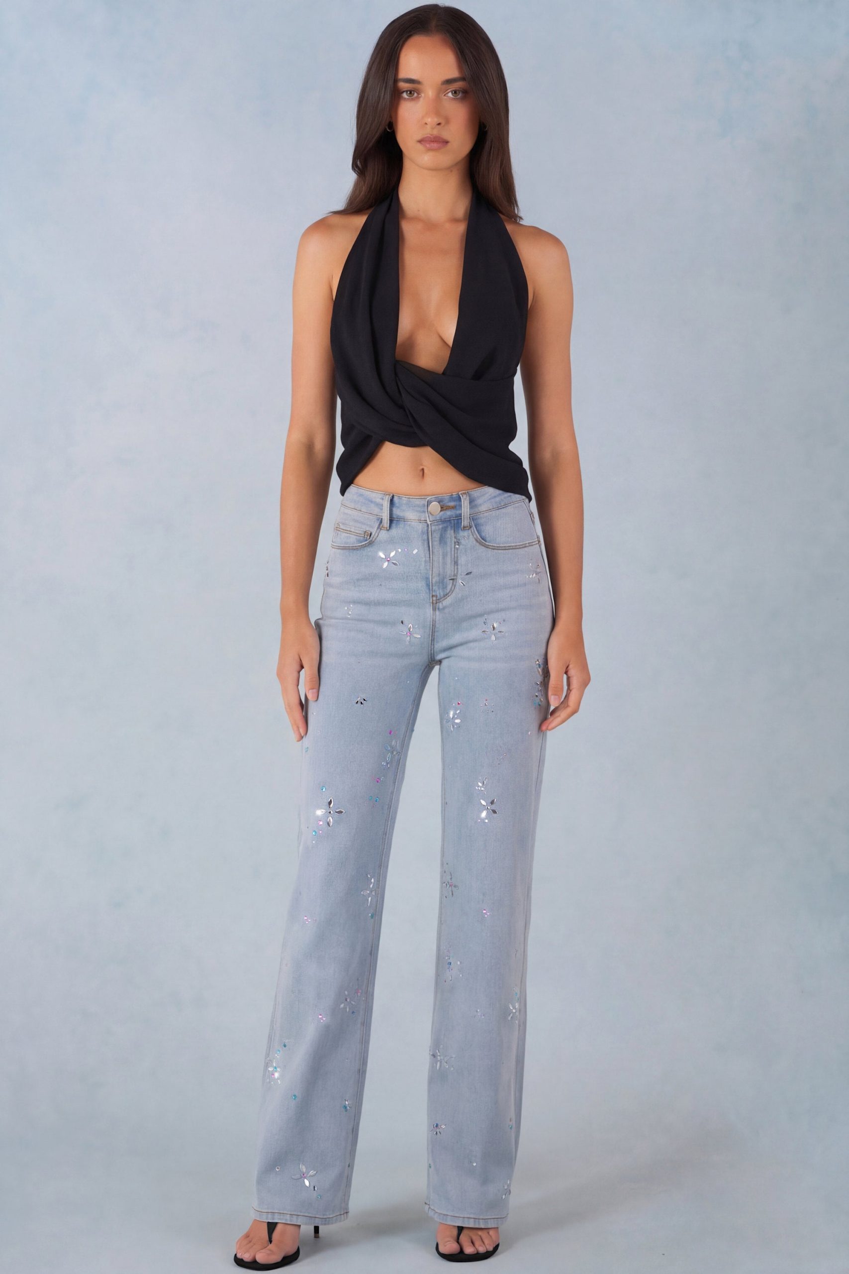 Mid-Rise Straight-Leg Jeans in Light Denim - Image 5