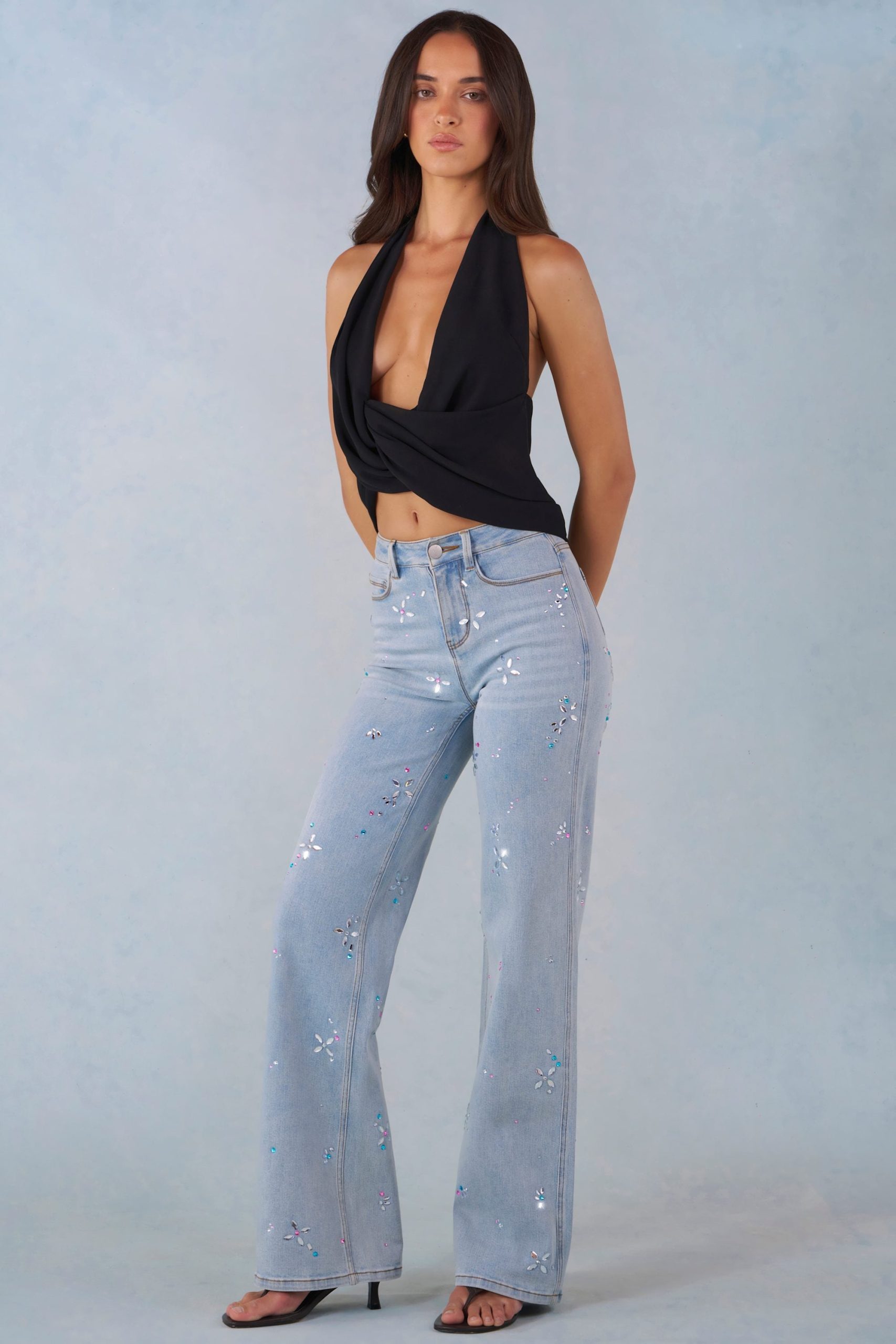 Mid-Rise Straight-Leg Jeans in Light Denim - Image 8