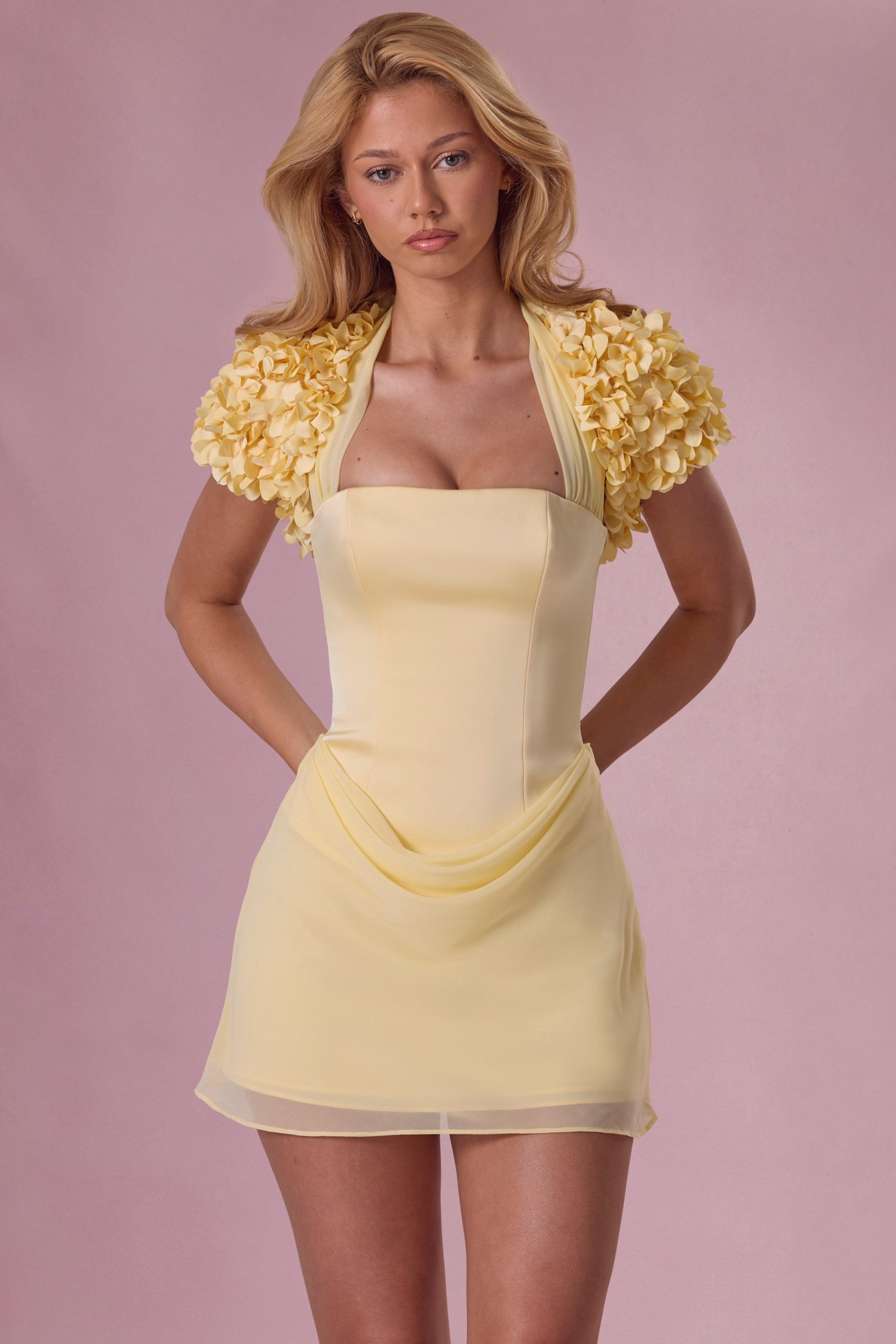 Cropped Bolero in Butter Yellow - Image 5