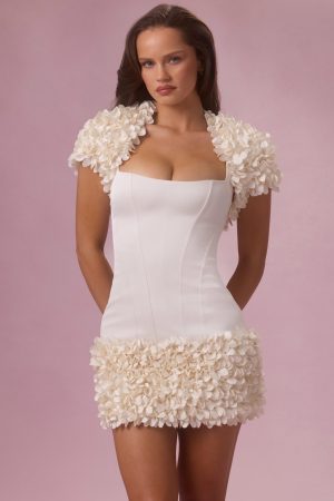 Cropped Bolero in Ivory
