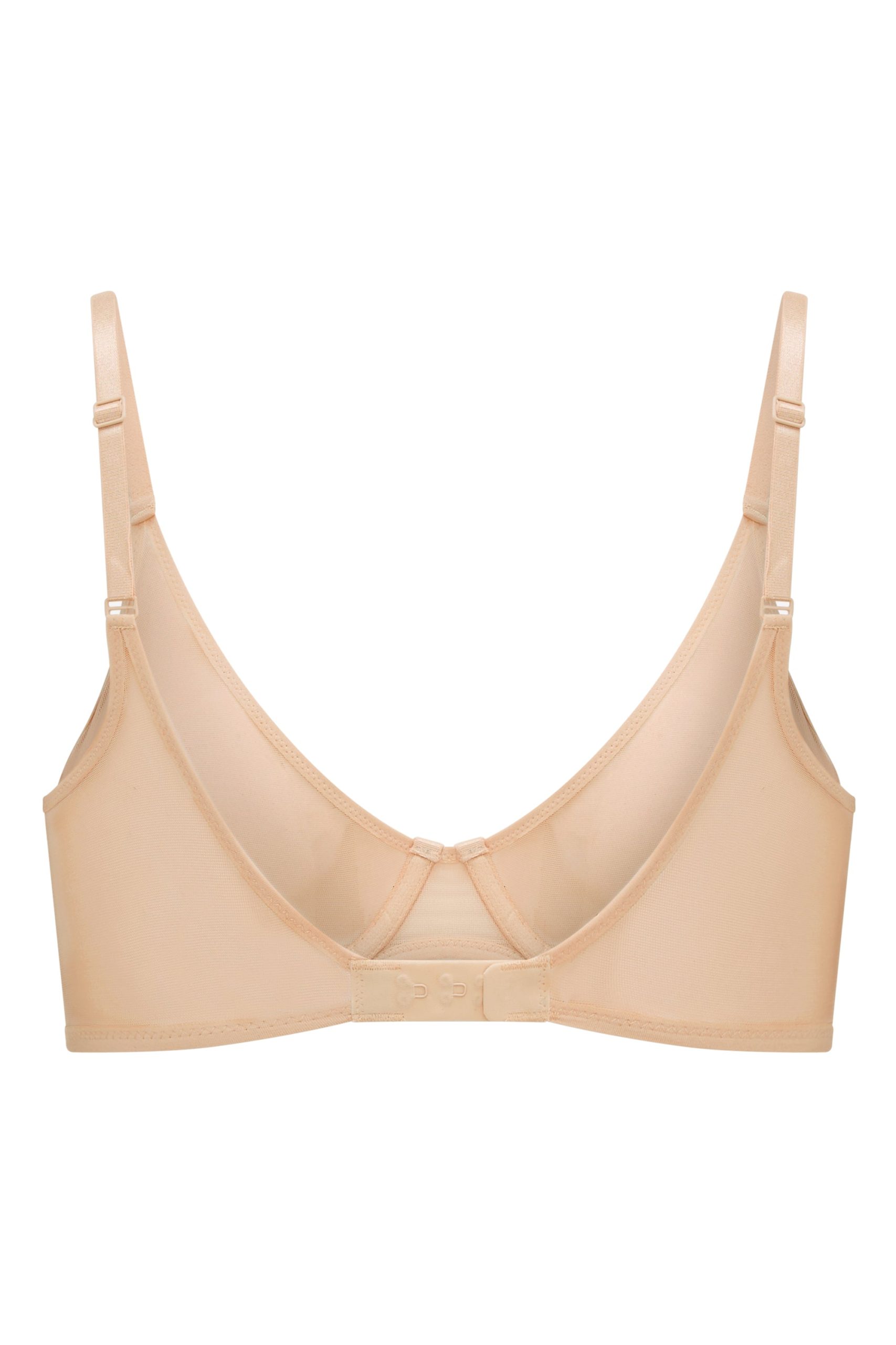Soft Mesh Single Layer Underwired Bra in Beige - Image 7