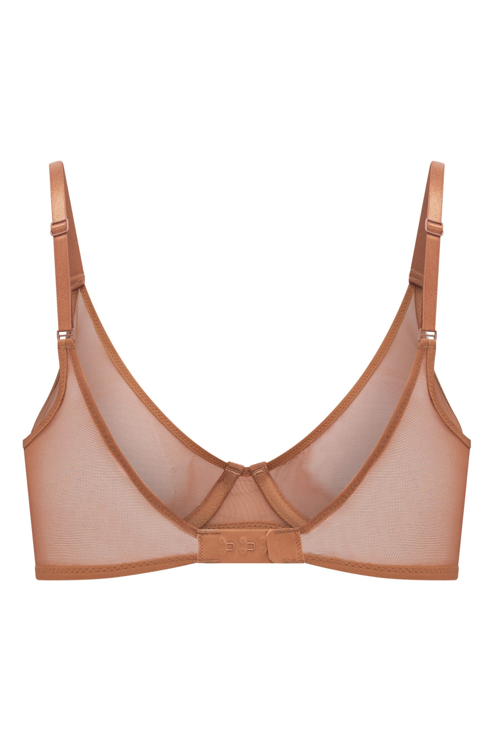 Soft Mesh Single Layer Underwired Bra in Honey - Image 7
