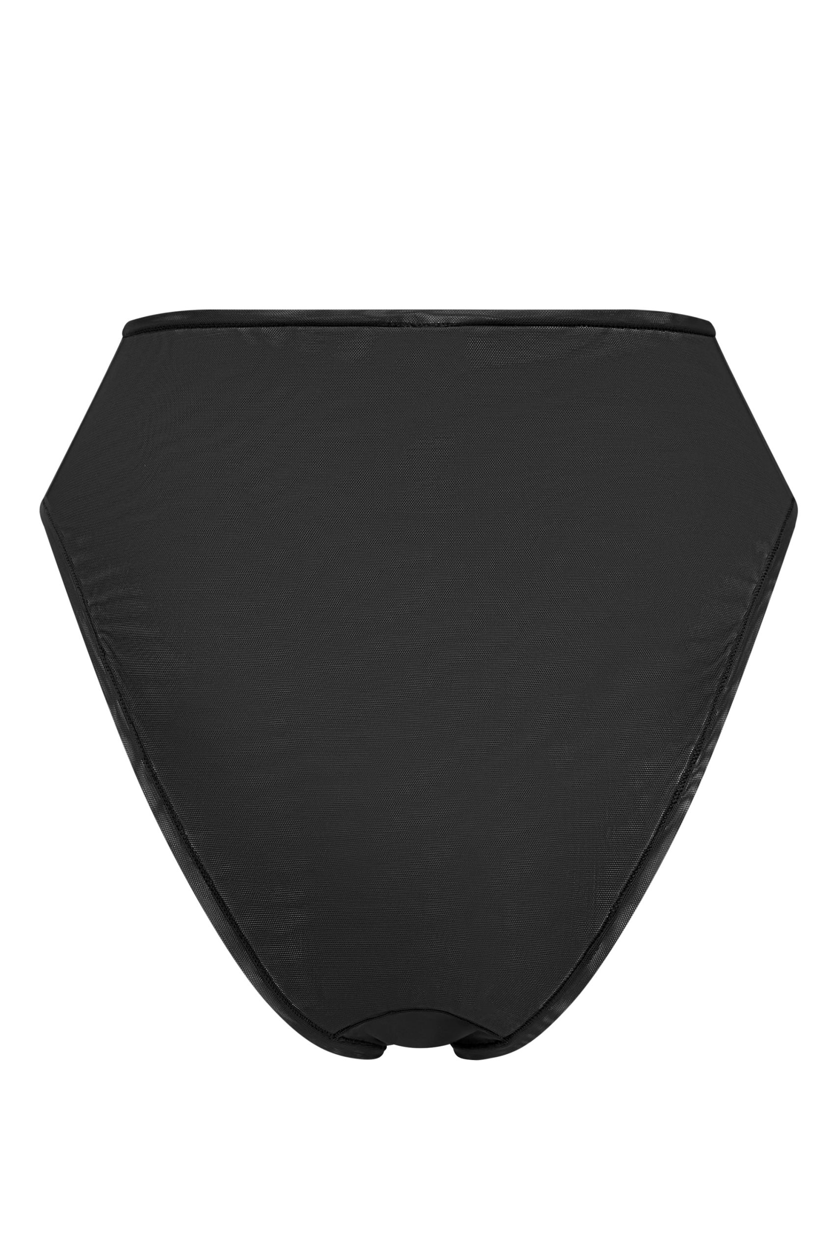 Soft Mesh High Waisted Knicker in Black - Image 6