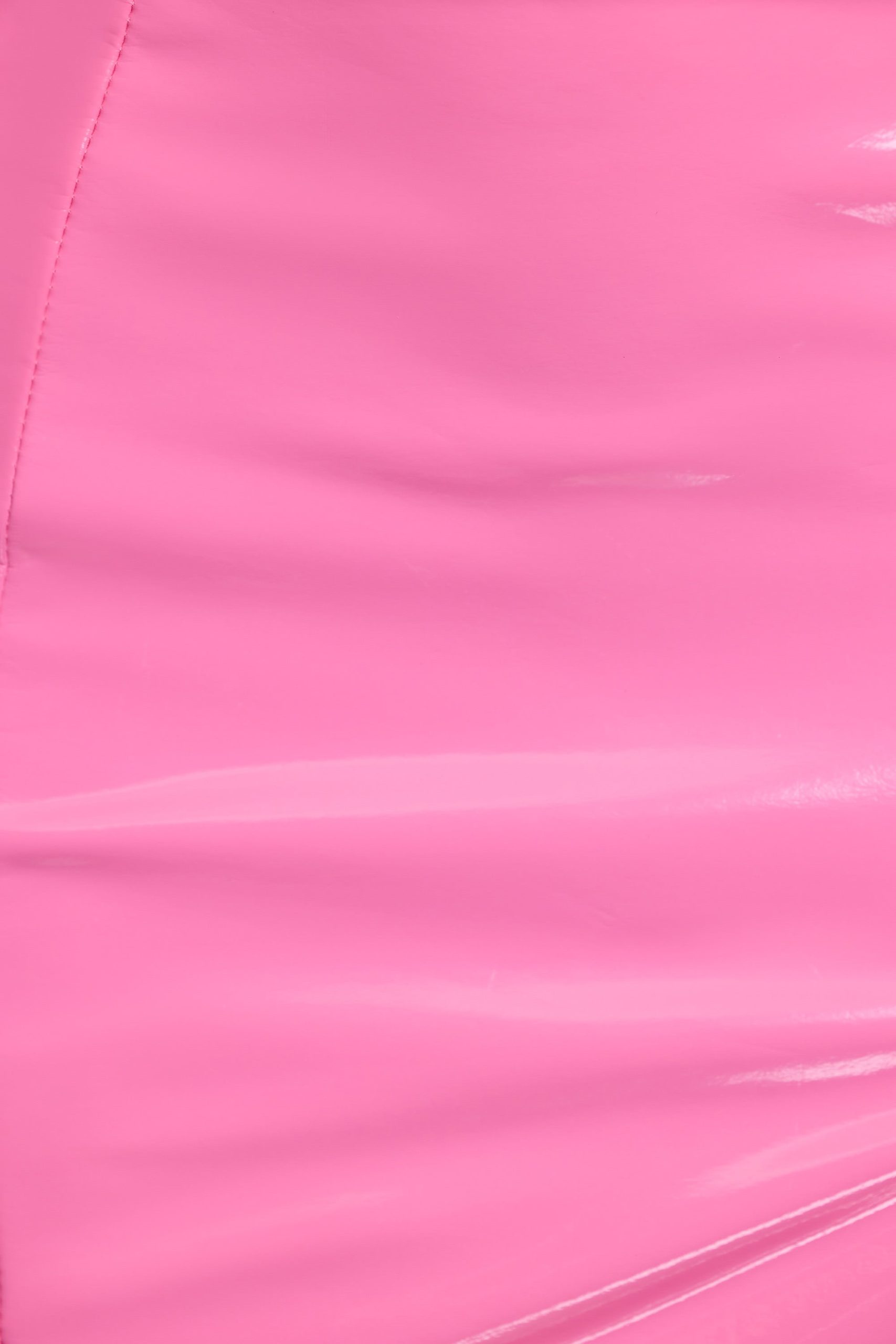 Vinyl Thigh Split Micro Mini Skirt in Pink - Image 5