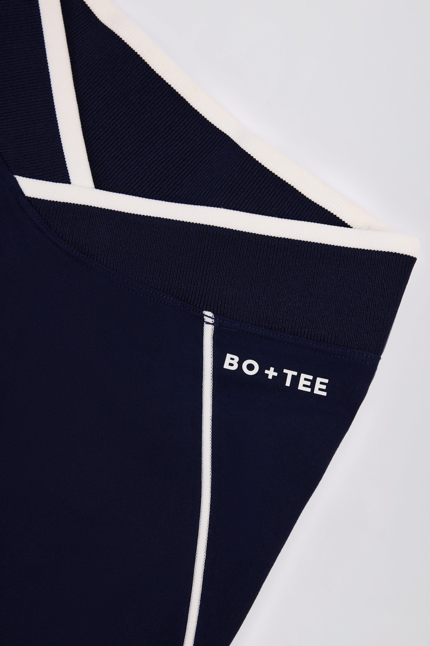 Soft Active Crossover Contrast Leggings in Classic Navy - Image 6