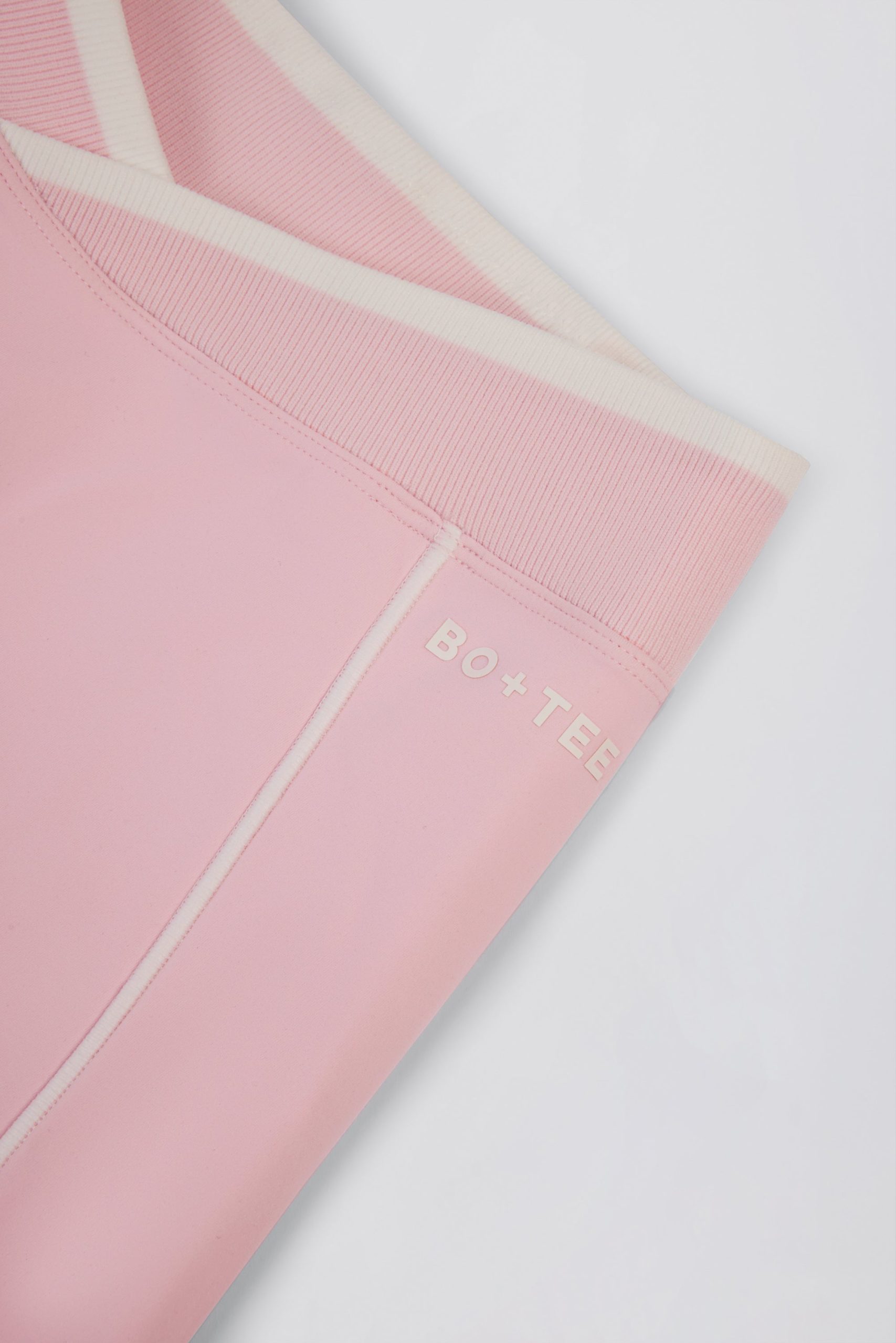 Soft Active Wrapover Contrast Mini Shorts in Powder Pink - Image 6