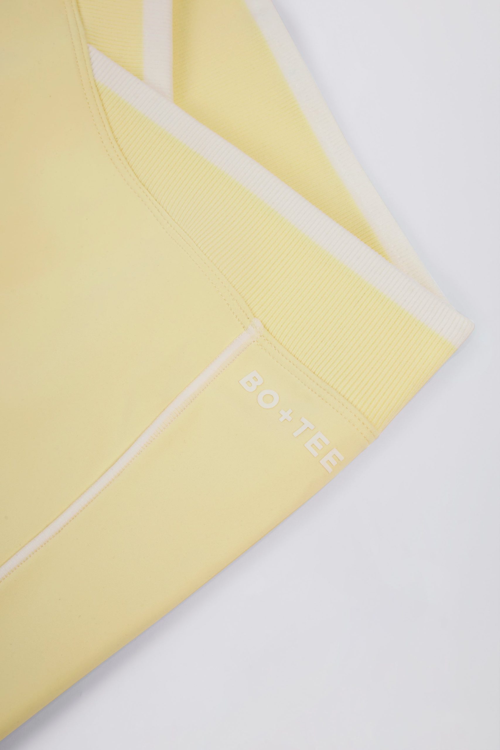 Soft Active Wrapover Contrast Mini Shorts in Soft Yellow - Image 6