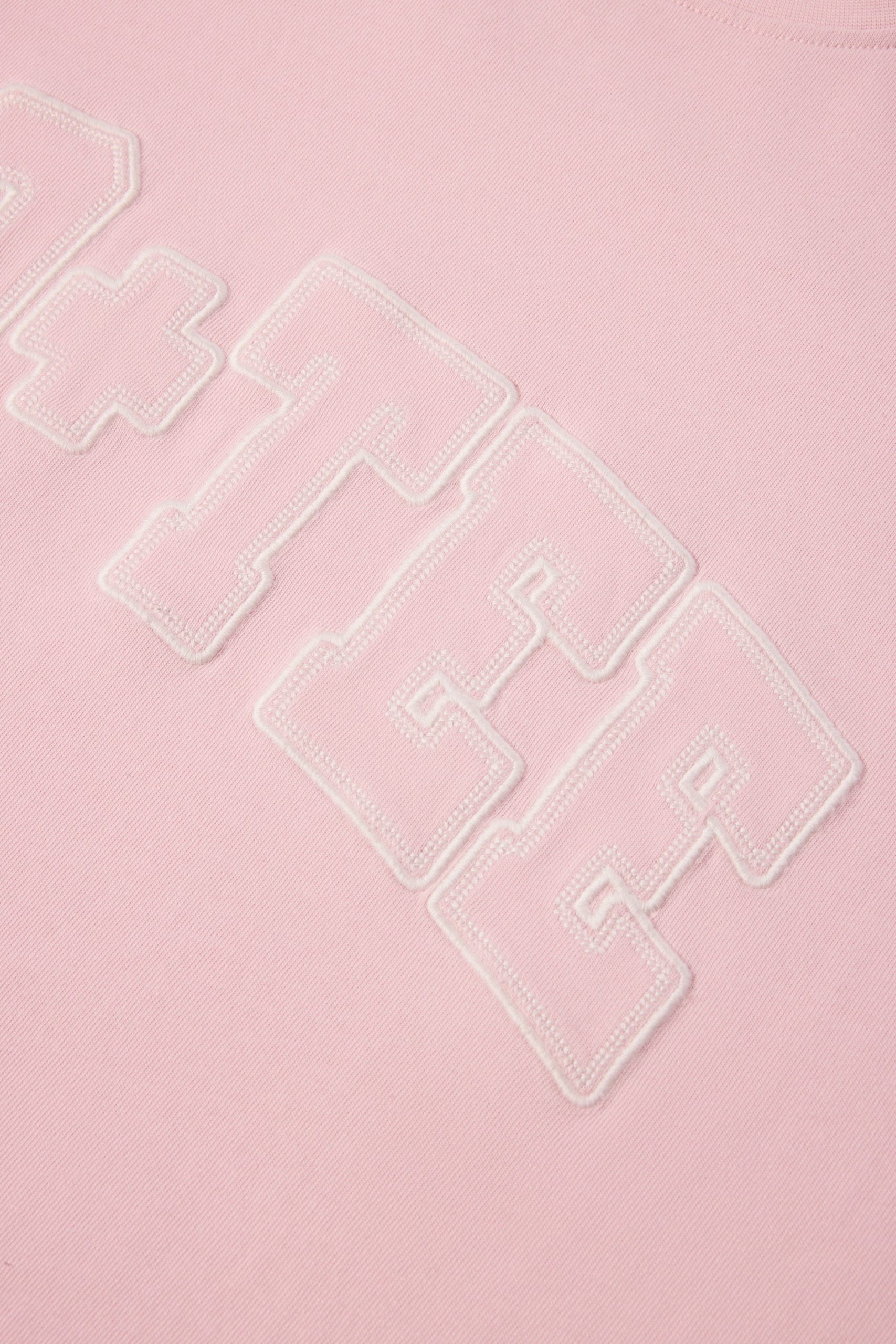 Oversized Cotton-Jersey T-Shirt in Powder Pink - Image 5