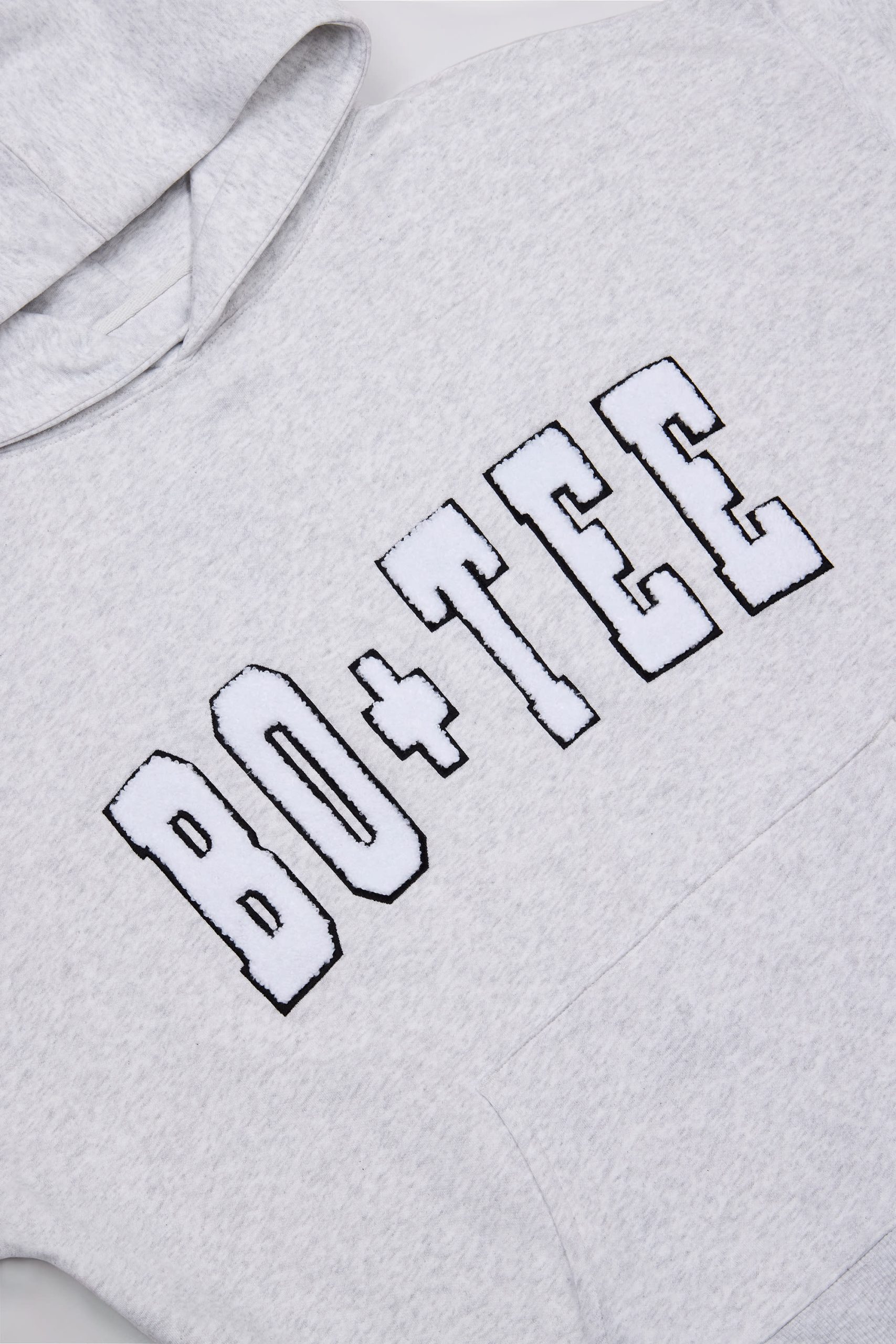 Soft Cotton Jersey Oversized Hoodie in Heather Grey - Image 4
