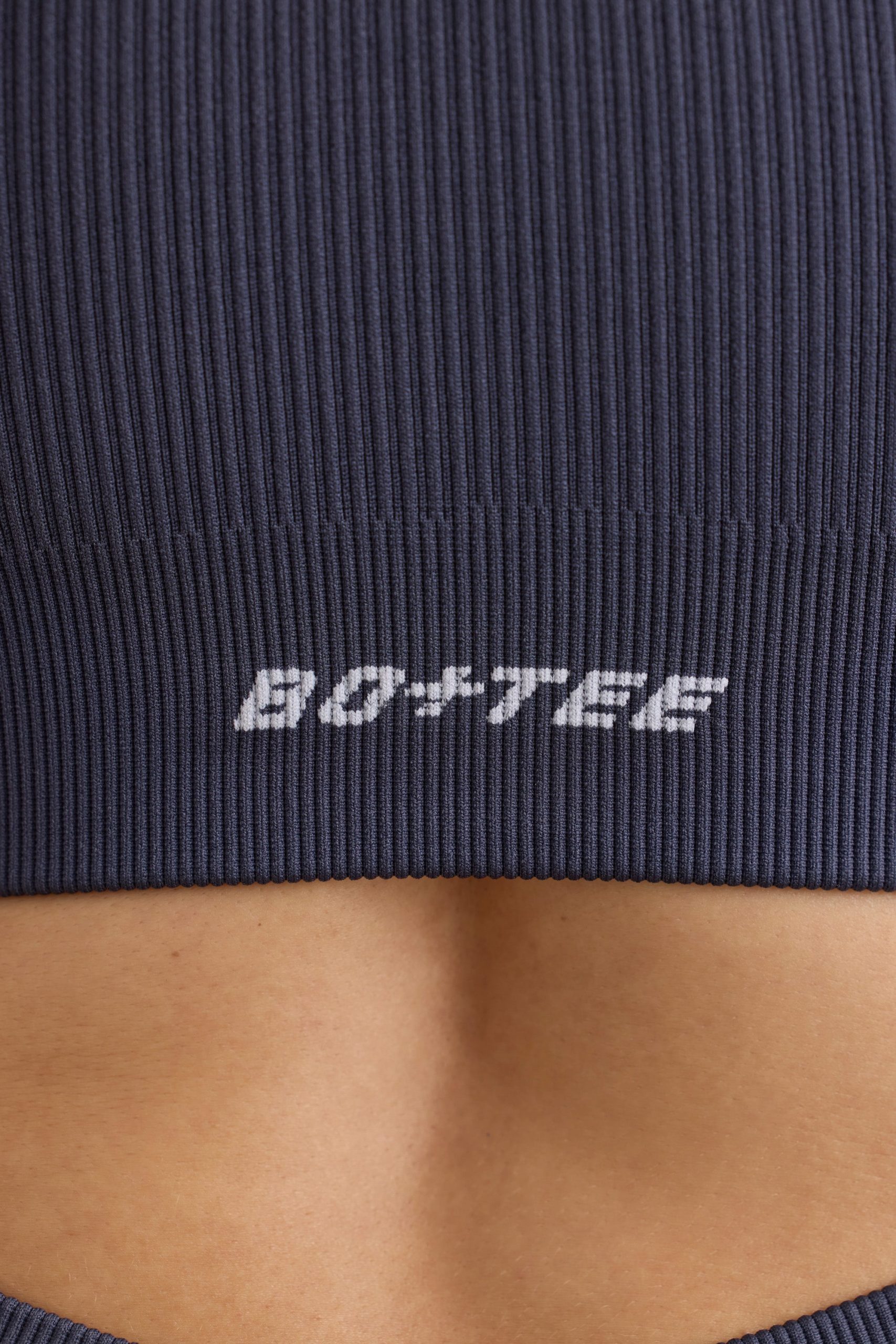 FlexiRib Racerback Sports Bra in Indigo Slate - Image 4