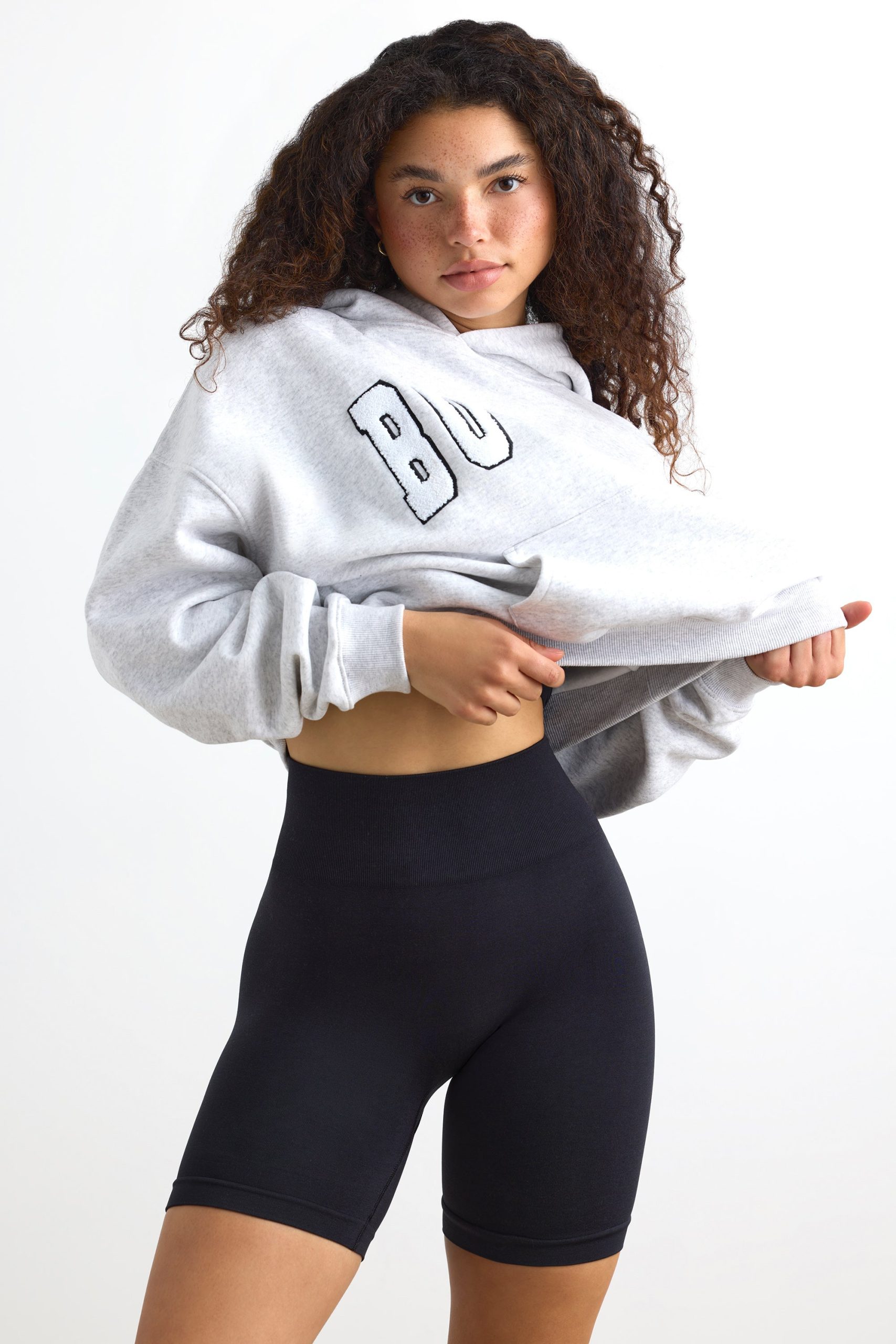 Define Luxe High-Waist Biker Shorts in Black - Image 7
