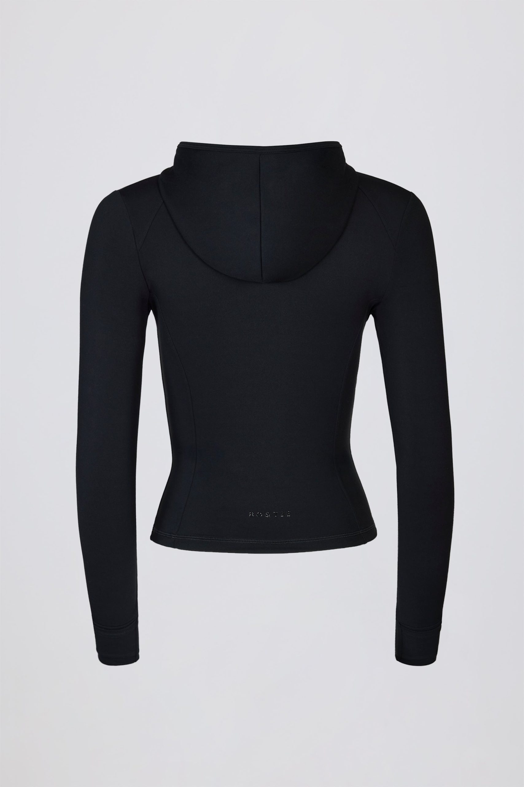 Soft Active Hooded Mid-Layer Jacket in Black - Image 4