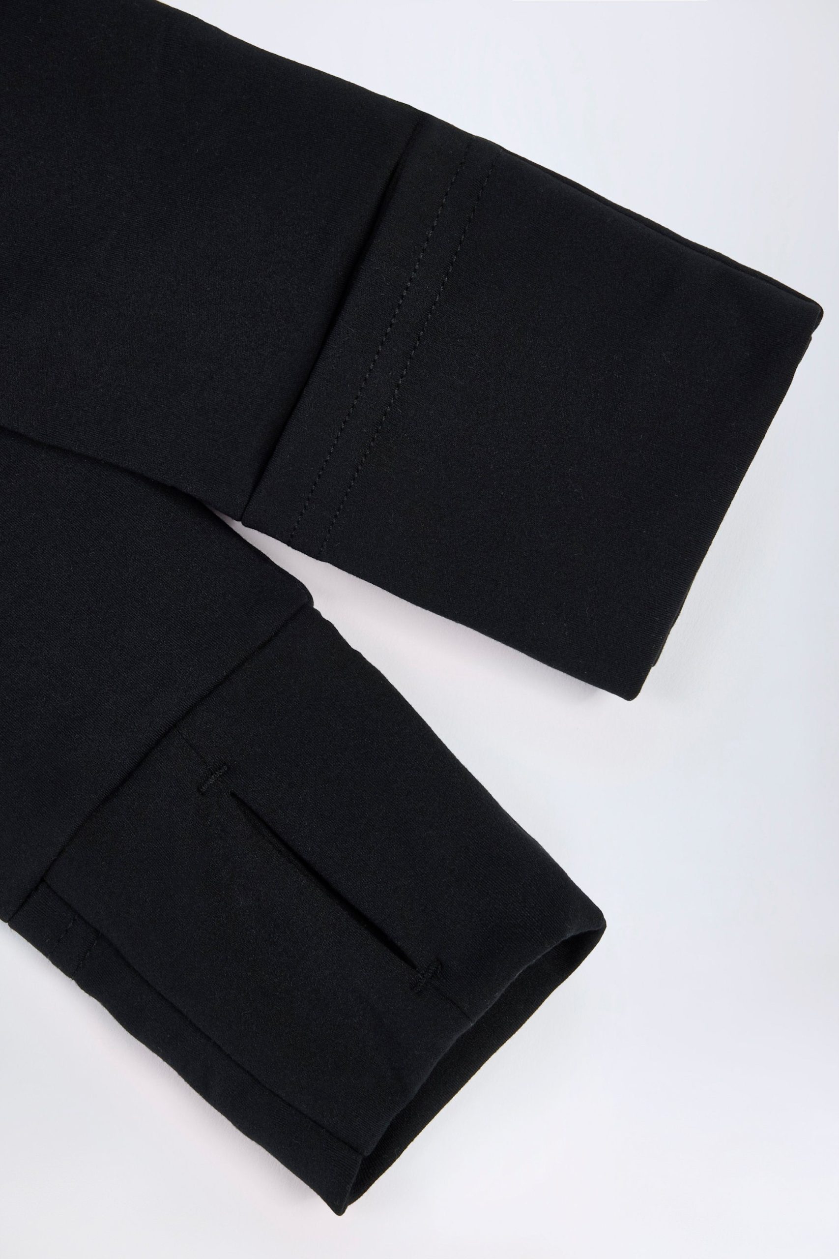 Soft Active Hooded Mid-Layer Jacket in Black - Image 6