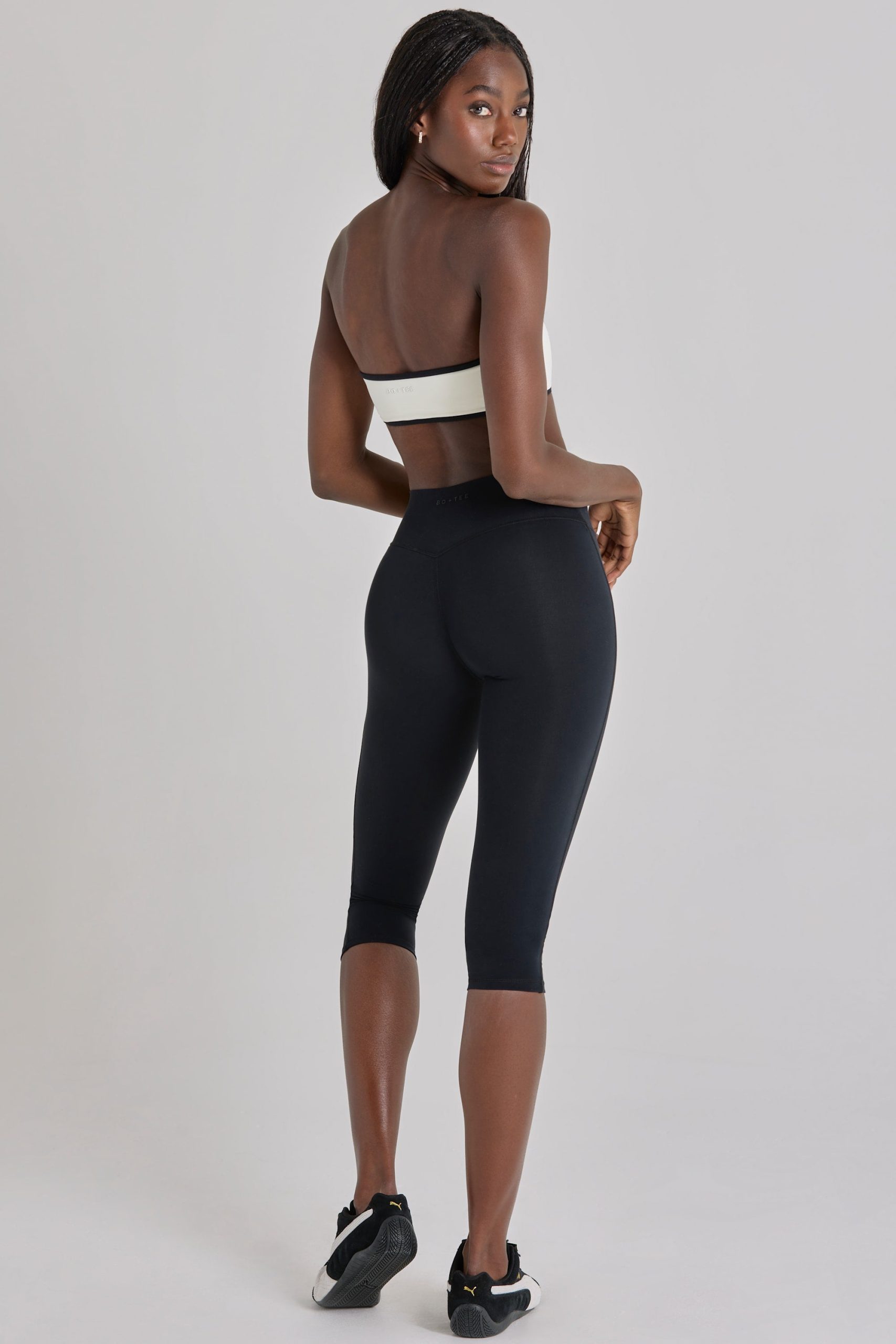 Soft Active Capri Leggings in Black - Image 6