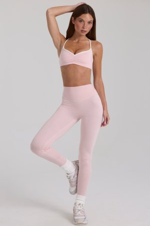 Soft Active Leggings in Blush Marl