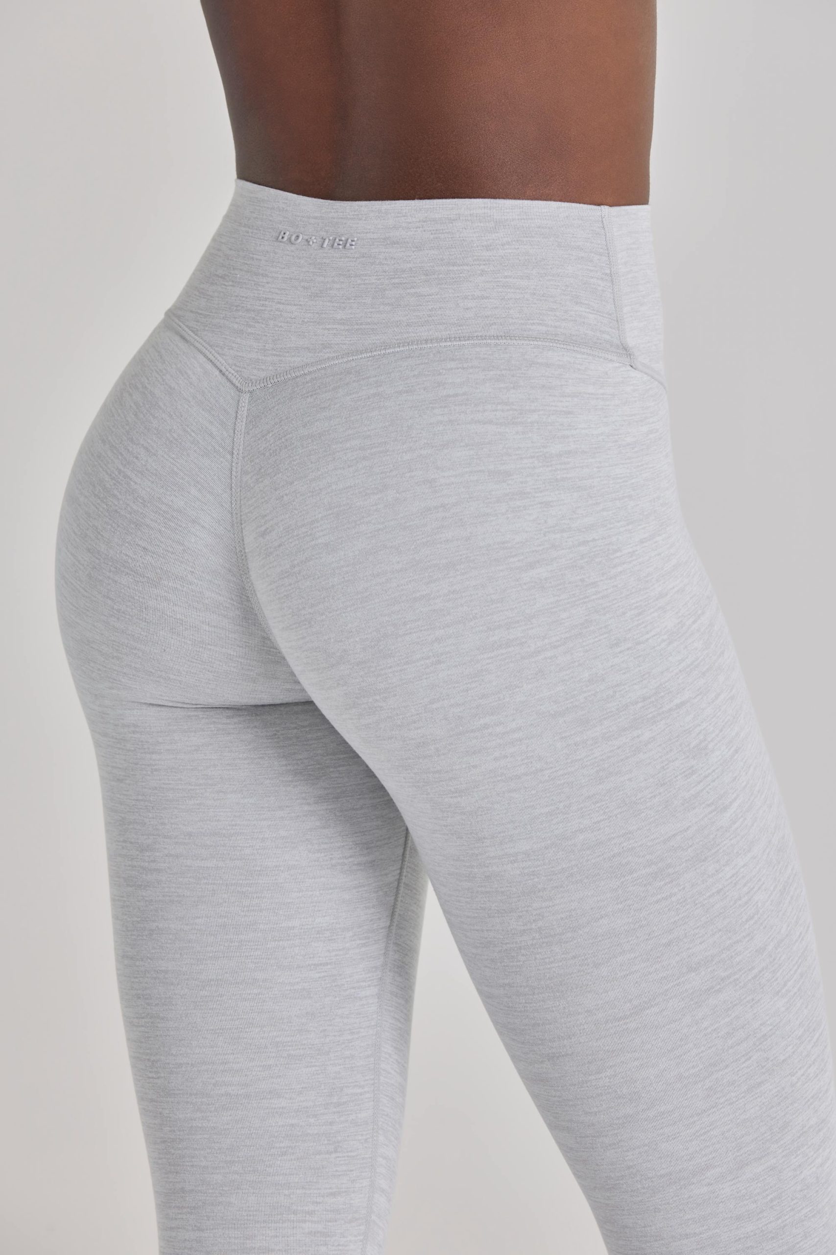 Soft Active Leggings in Grey Marl - Image 4