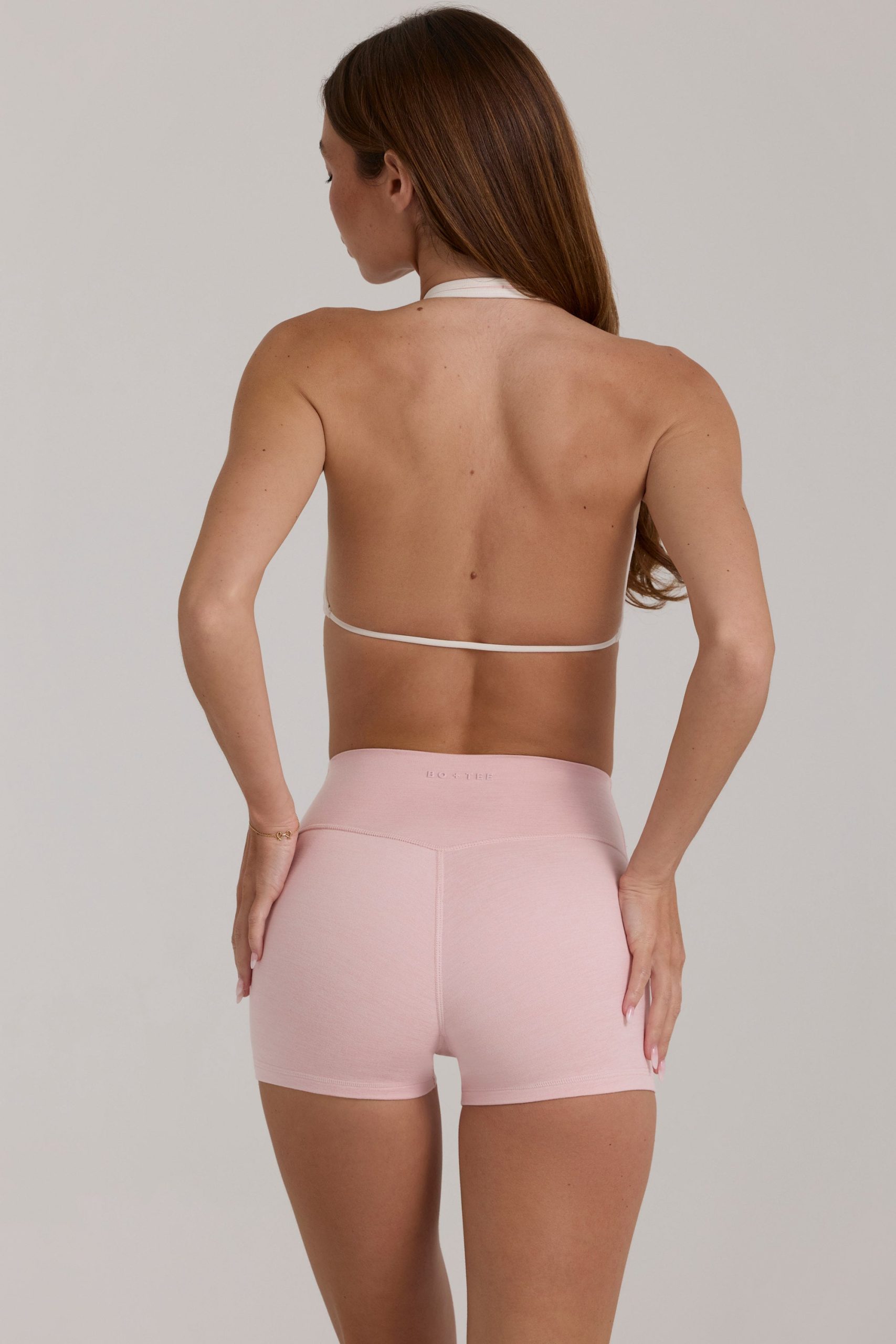 Soft Active Sports Bra in Blush Marl - Image 6