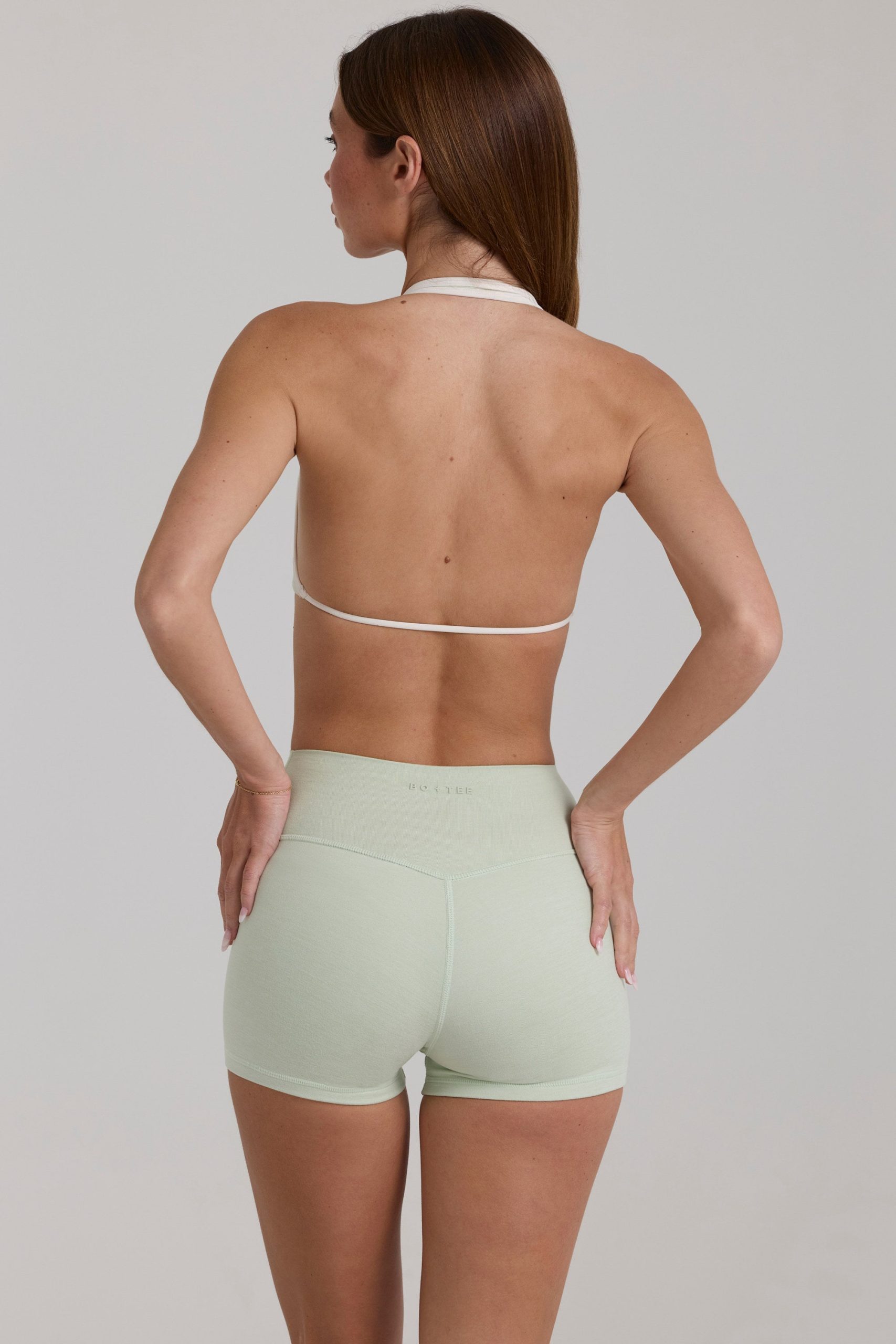 Soft Active Sports Bra in Sage Marl - Image 6