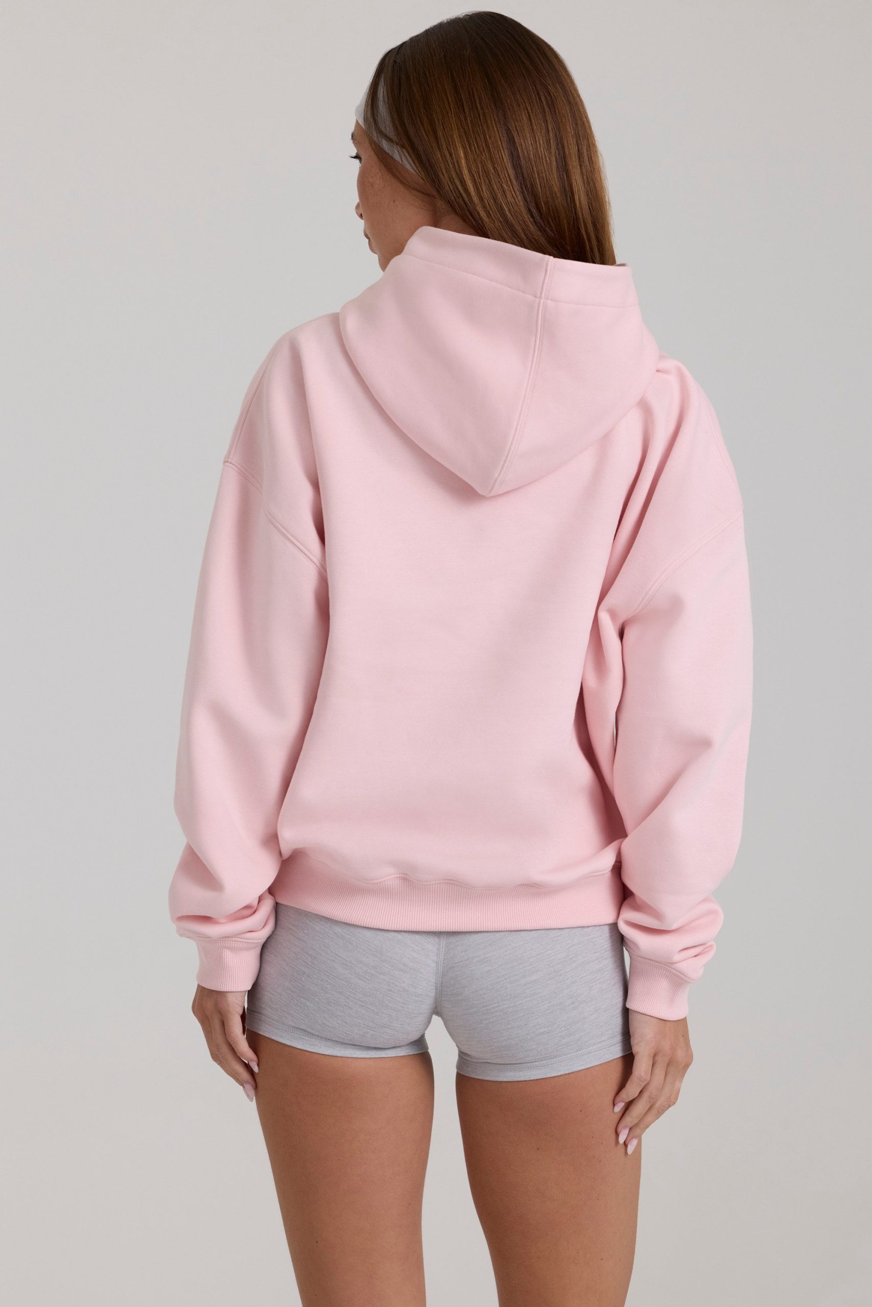 Oversized Applique Hoodie in Blush - Image 2