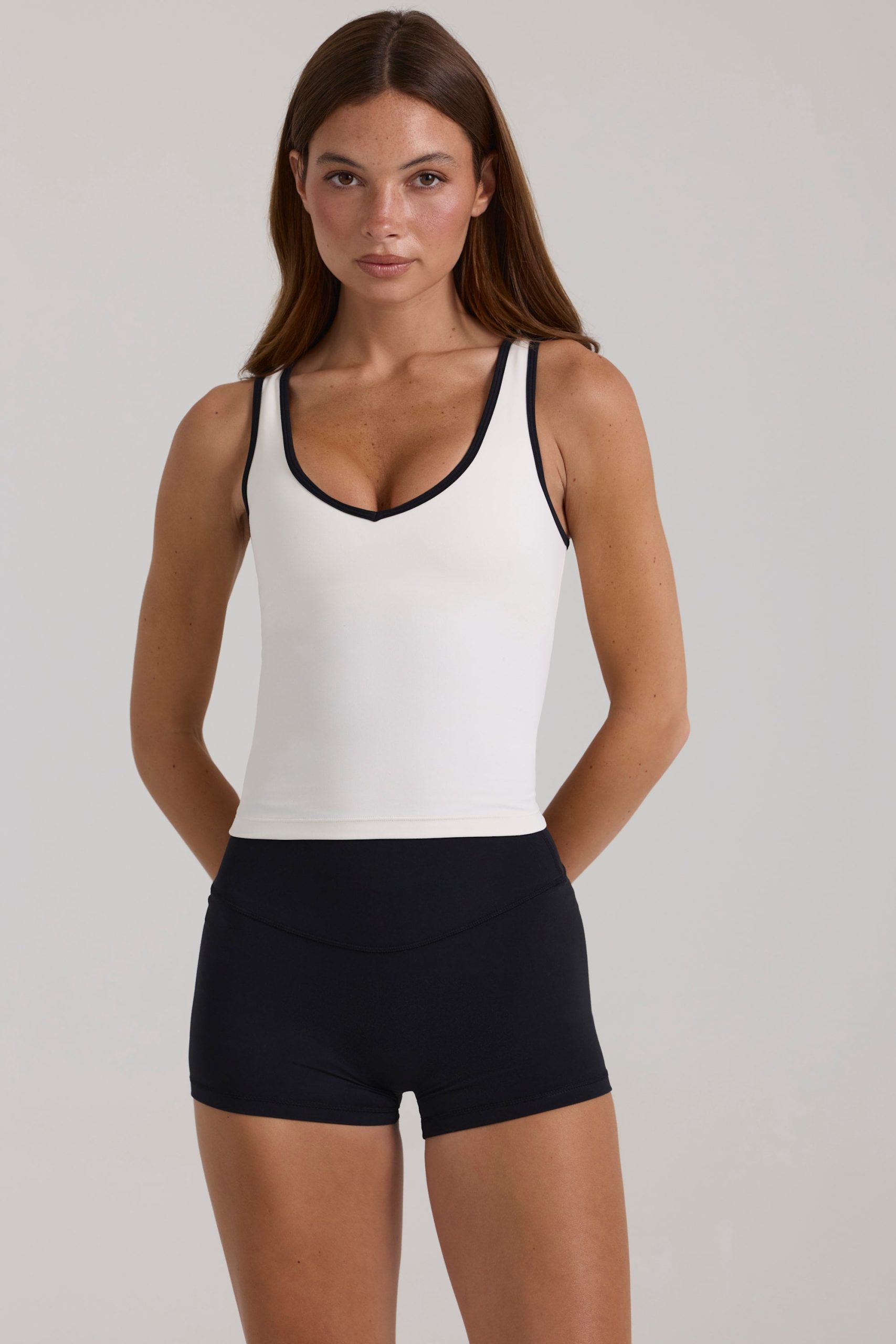 Soft Active Tank Top in Ivory - Image 5