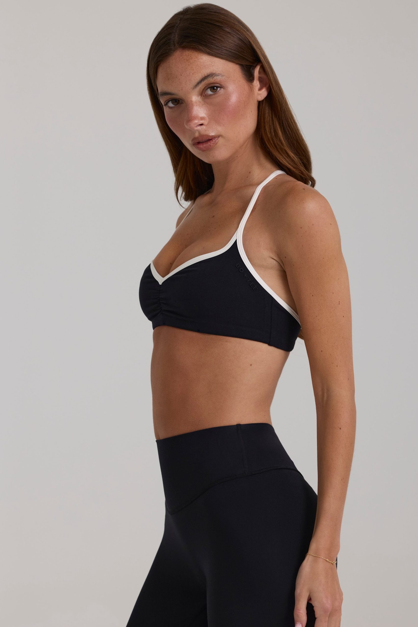 Soft Active Sports Bra in Black - Image 3