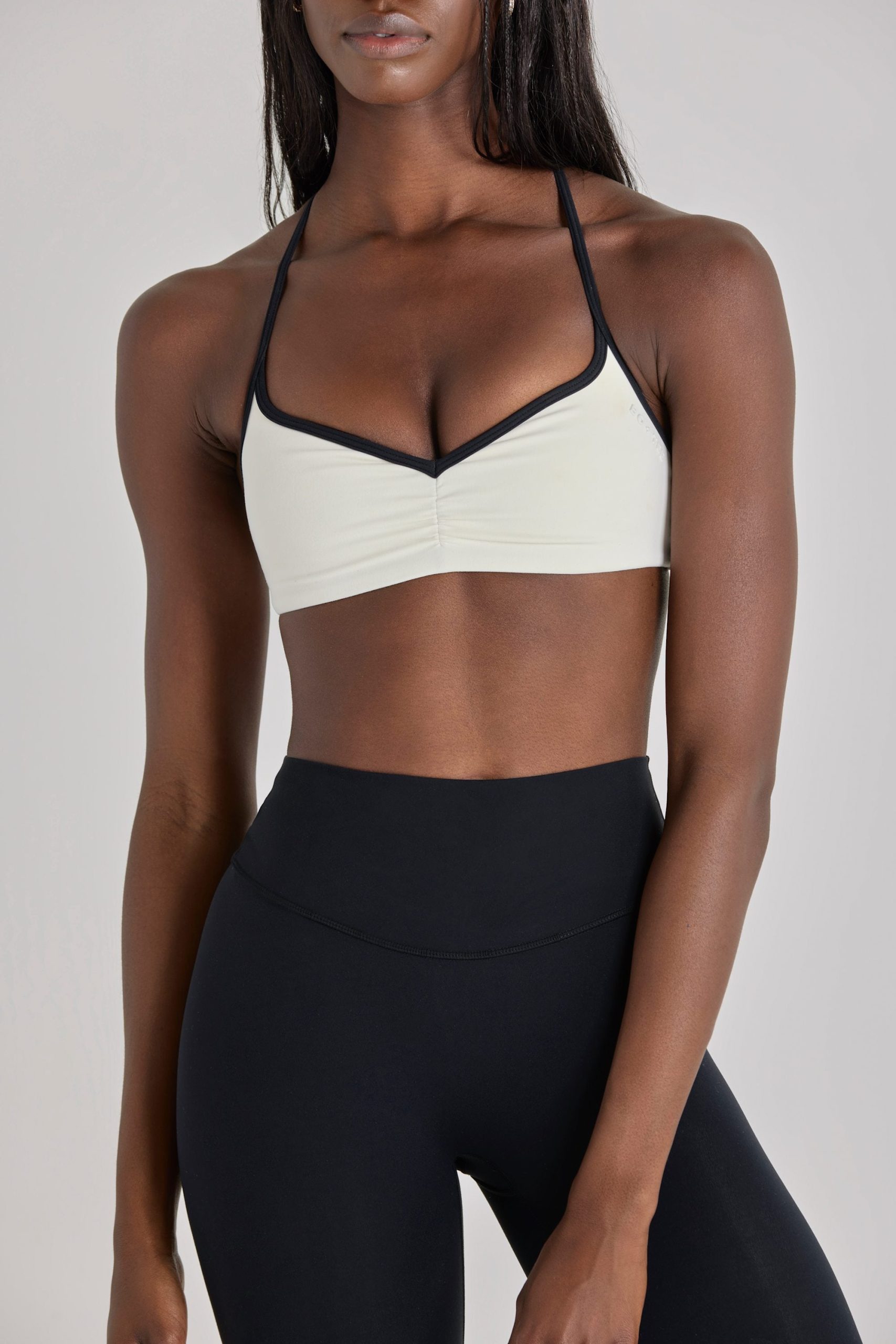 Soft Active Sports Bra in Ivory - Image 4