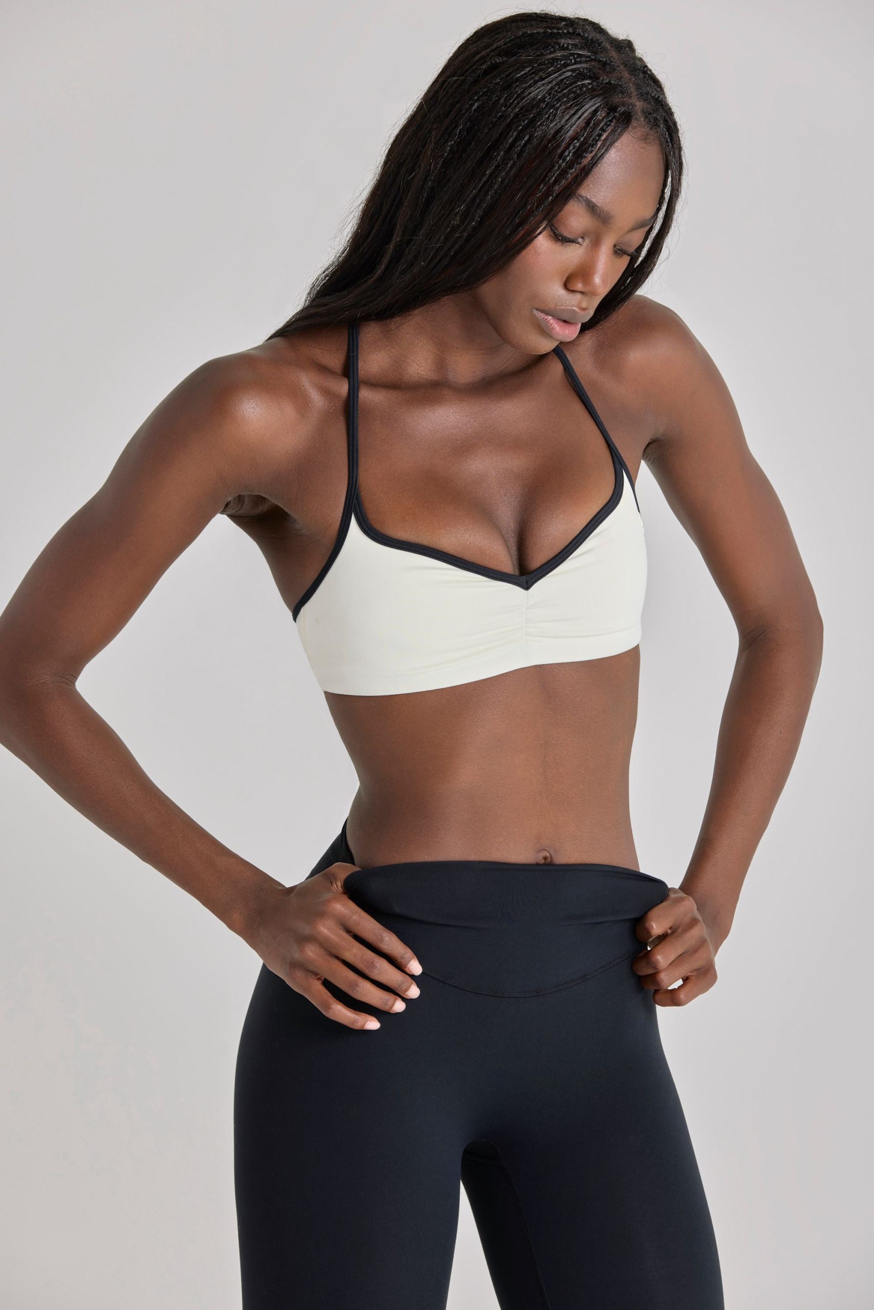 Soft Active Sports Bra in Ivory - Image 5