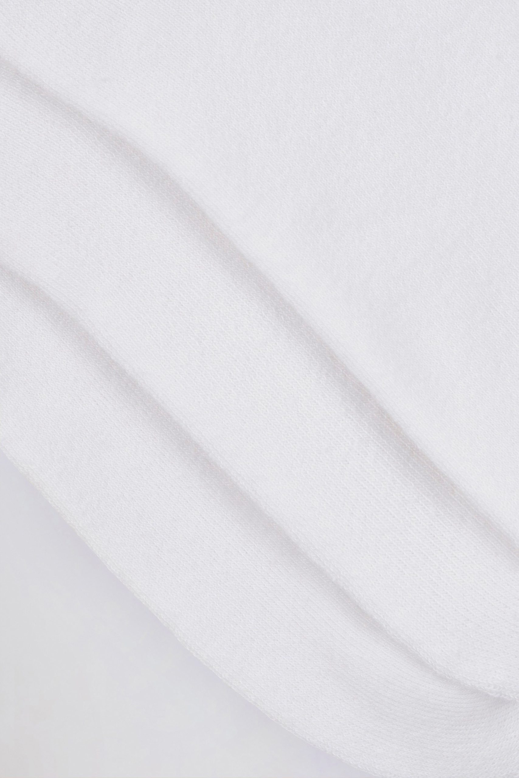 Ribbed Half-Crew 3-Pack Socks in White - Image 3