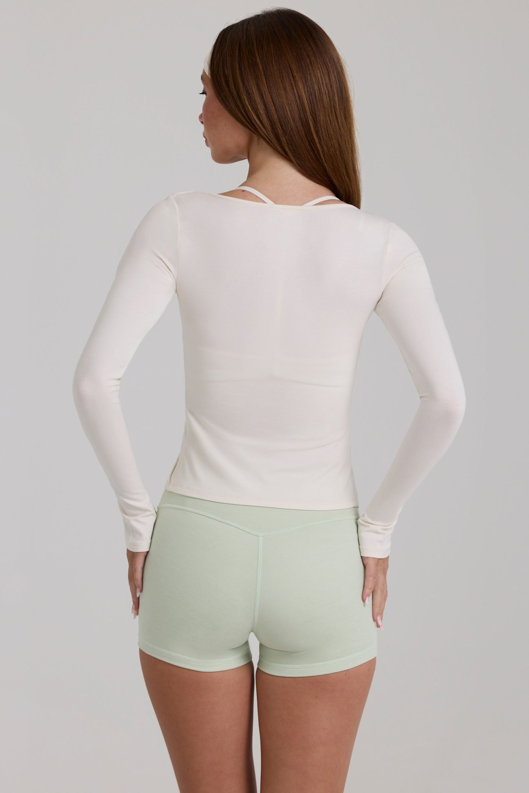 Modal Tie-Front Top in Ivory - Image 2