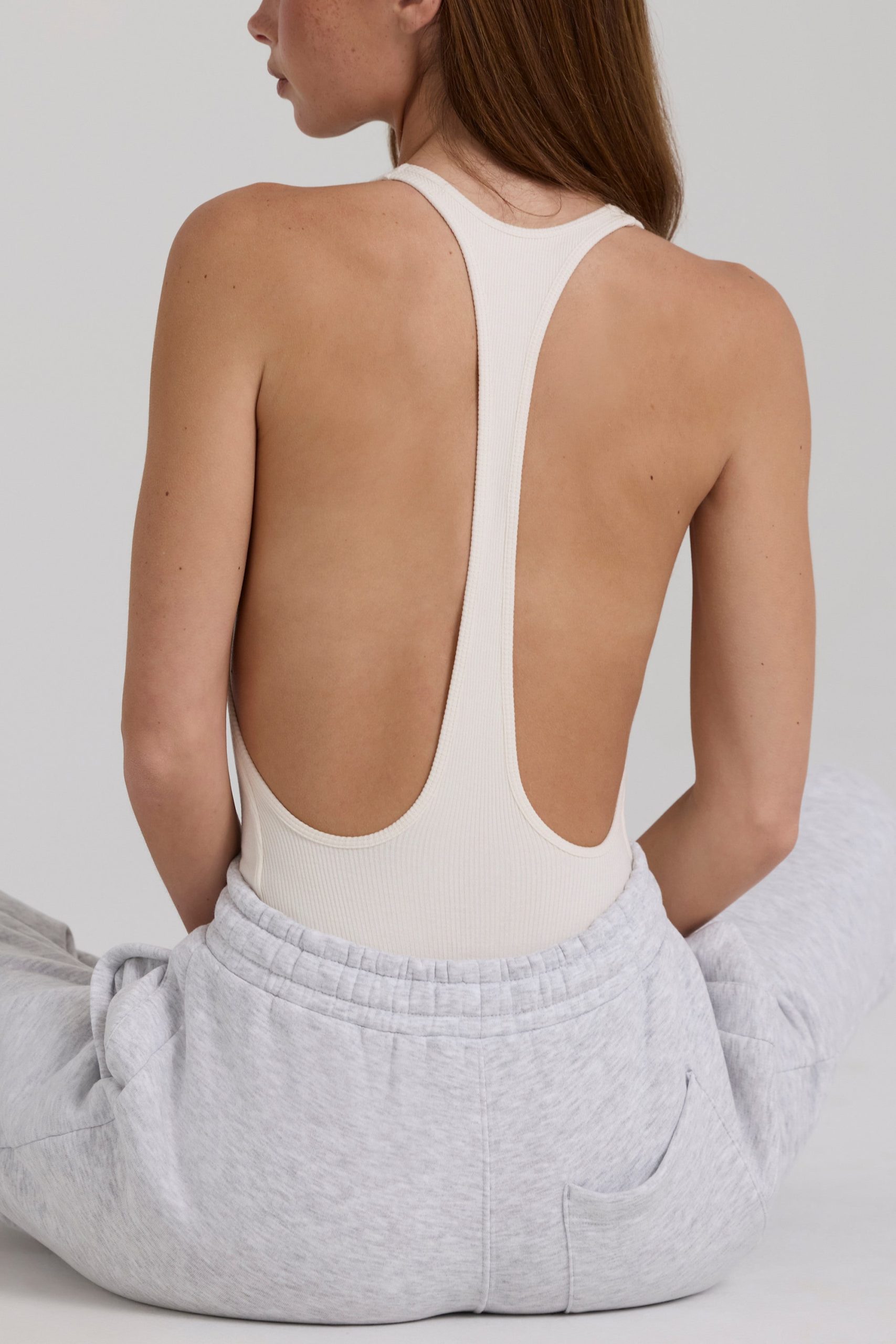 Modal Bodysuit in Ivory - Image 5