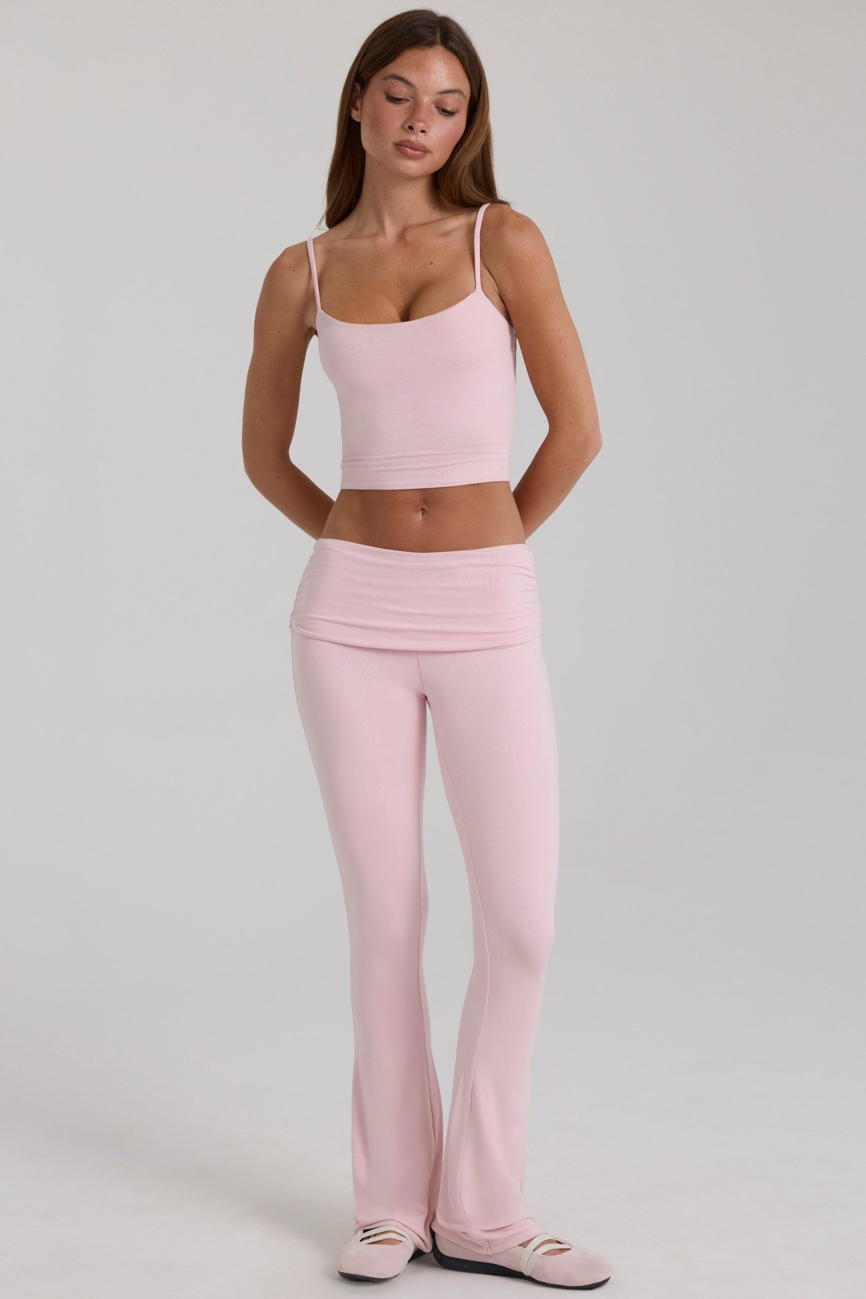 Modal Cropped Tank Top in Blush - Image 6