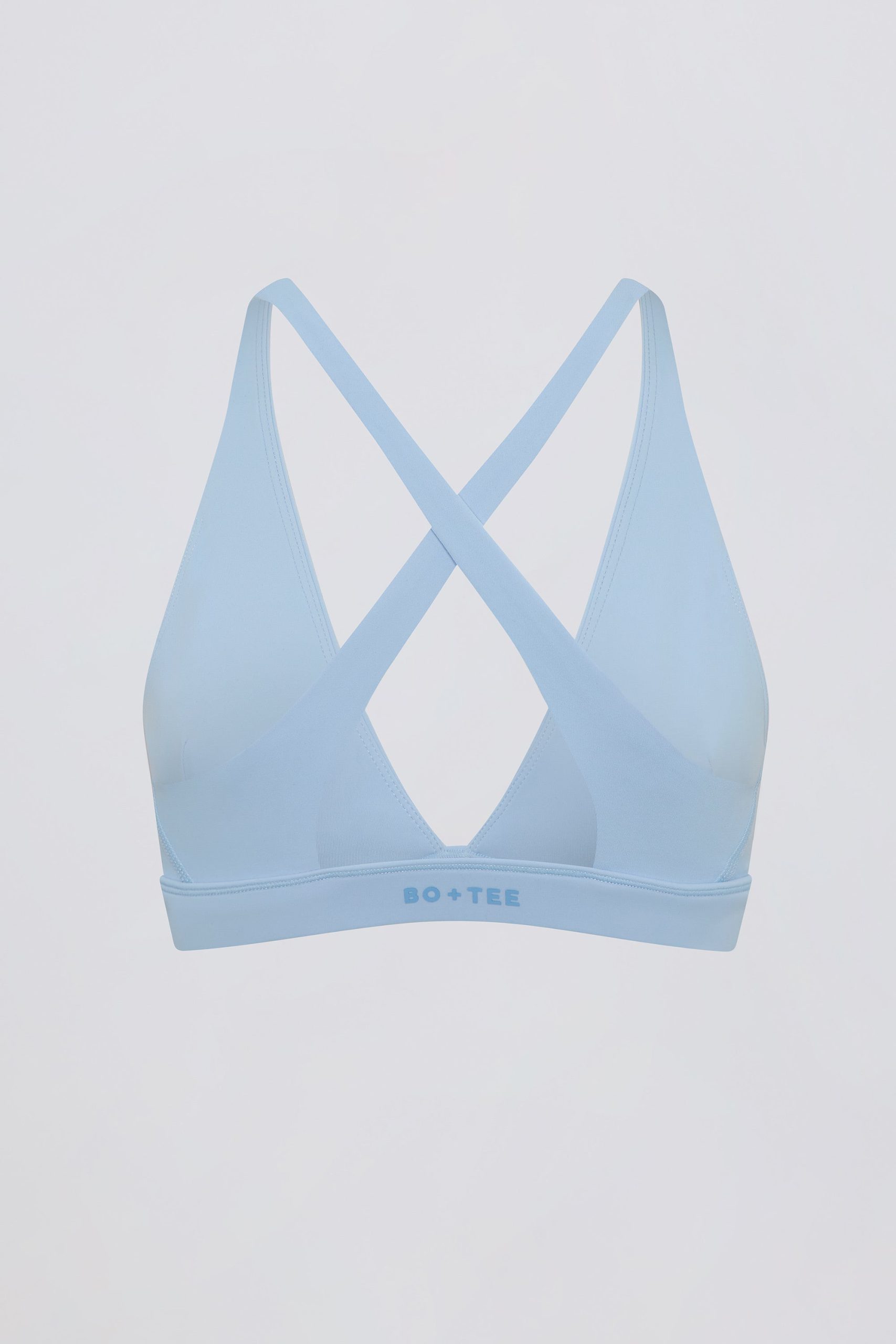Soft Active Cross-Back Sports Bra in Sky - Image 5