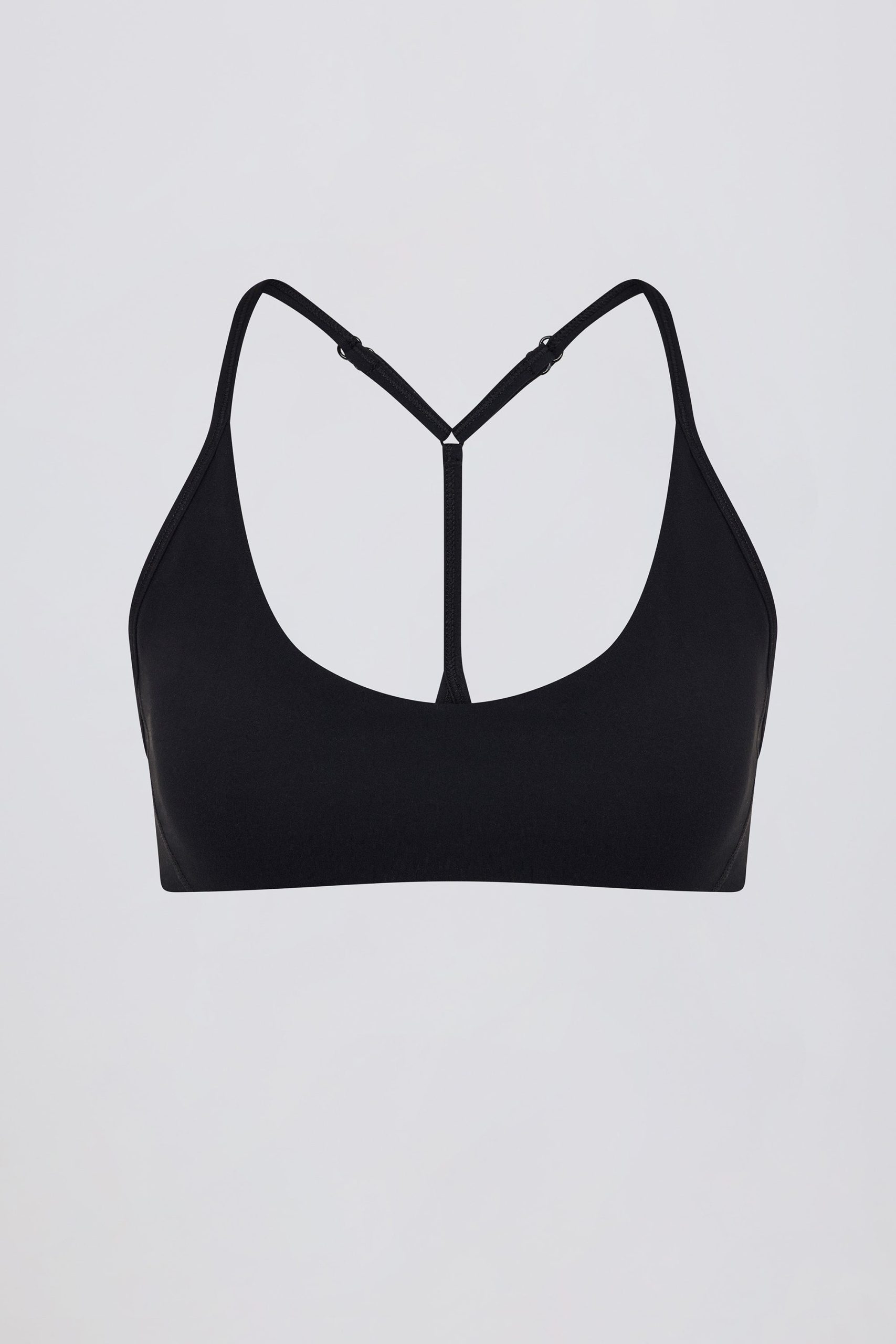 Soft Active Racerback Sports Bra in Black - Image 2