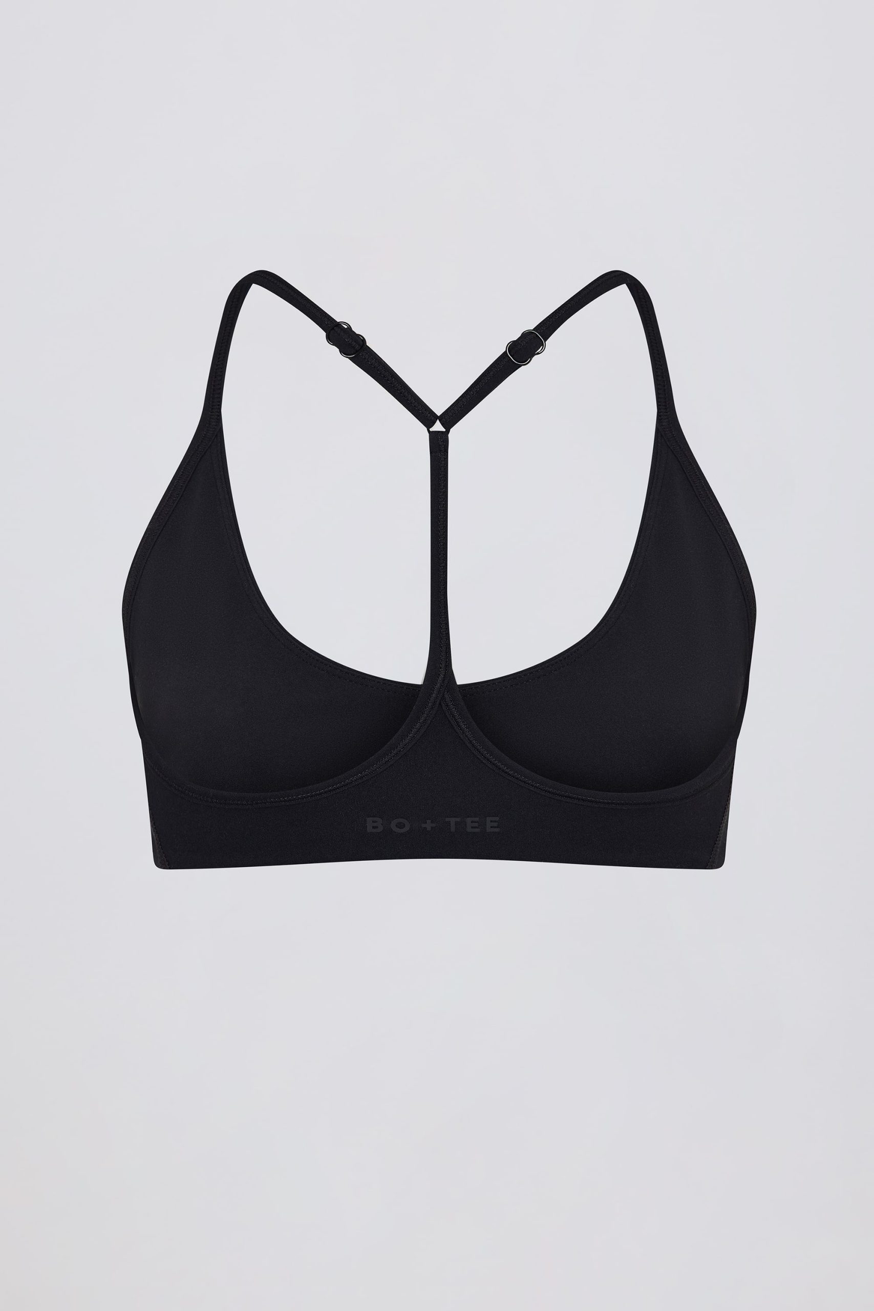 Soft Active Racerback Sports Bra in Black - Image 4