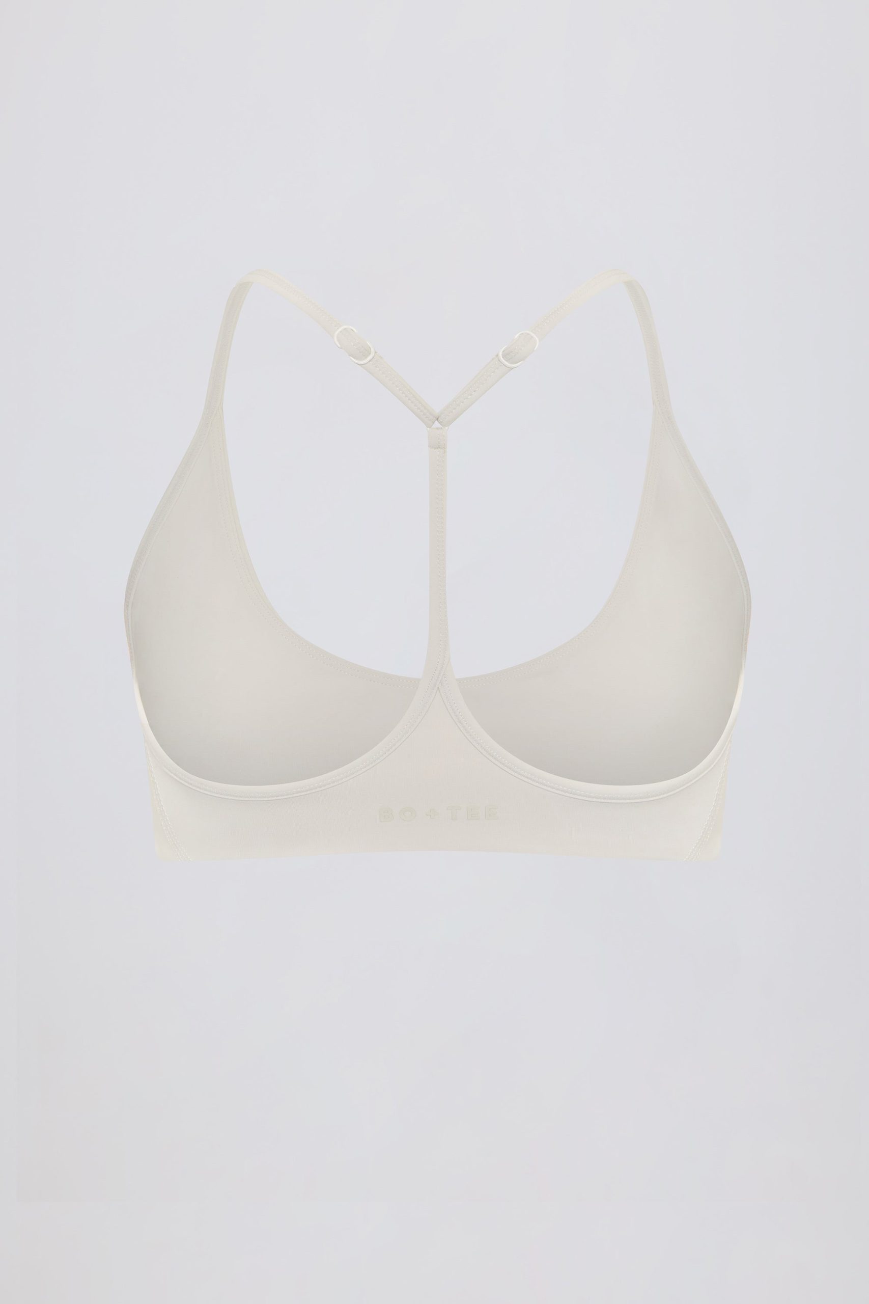 Soft Active Racerback Sports Bra in Cream - Image 5