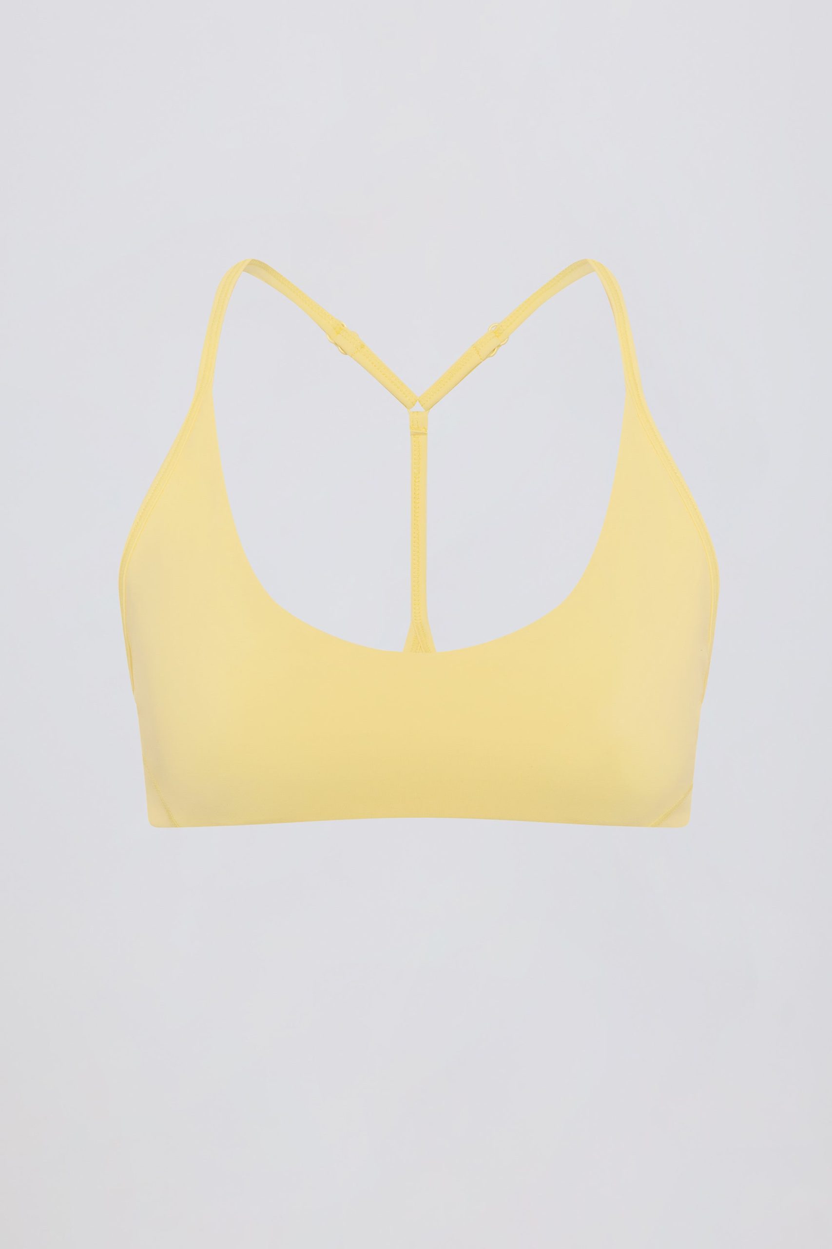 Soft Active Racerback Sports Bra in Lemon - Image 4