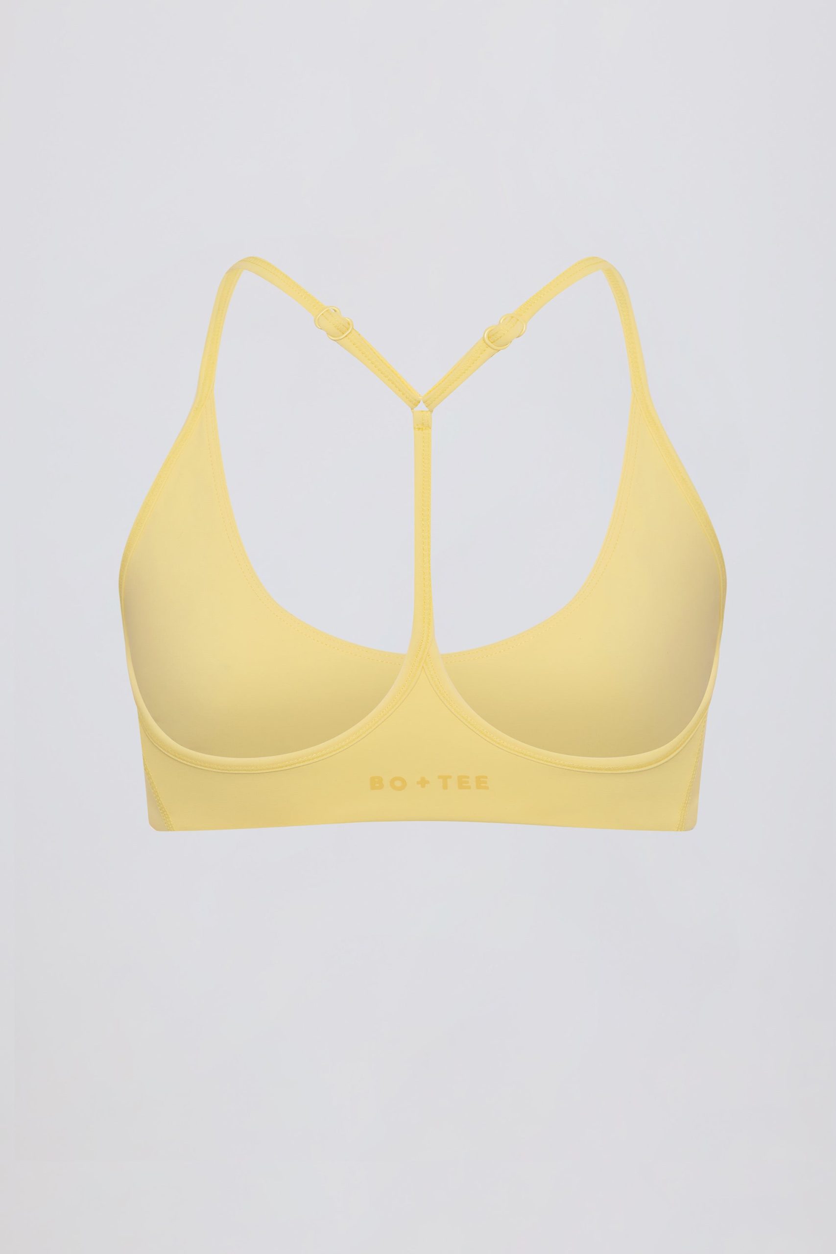 Soft Active Racerback Sports Bra in Lemon - Image 5
