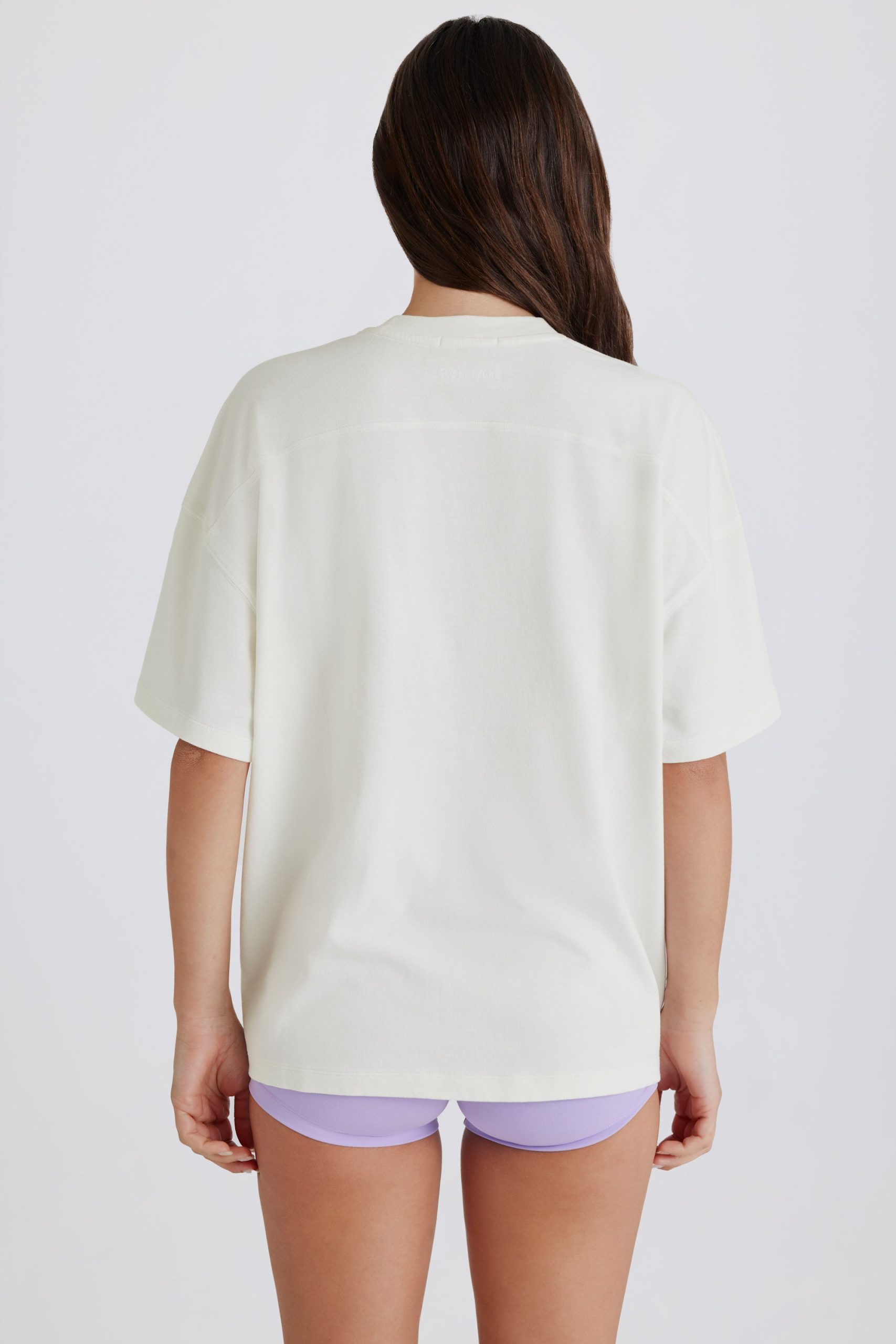 Oversized Graphic T-Shirt in Ivory - Image 2