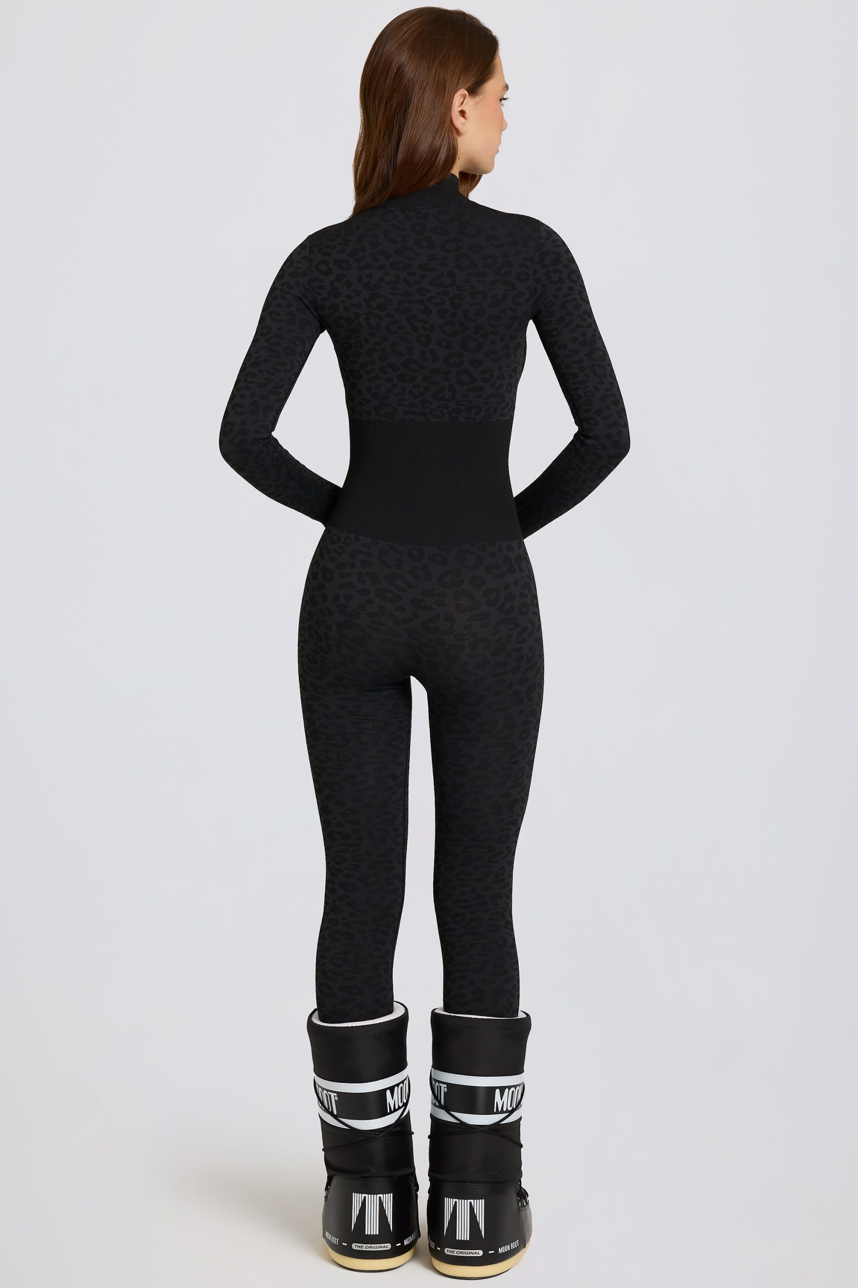 Thermal Base-Layer Jumpsuit in Black Leopard - Image 7