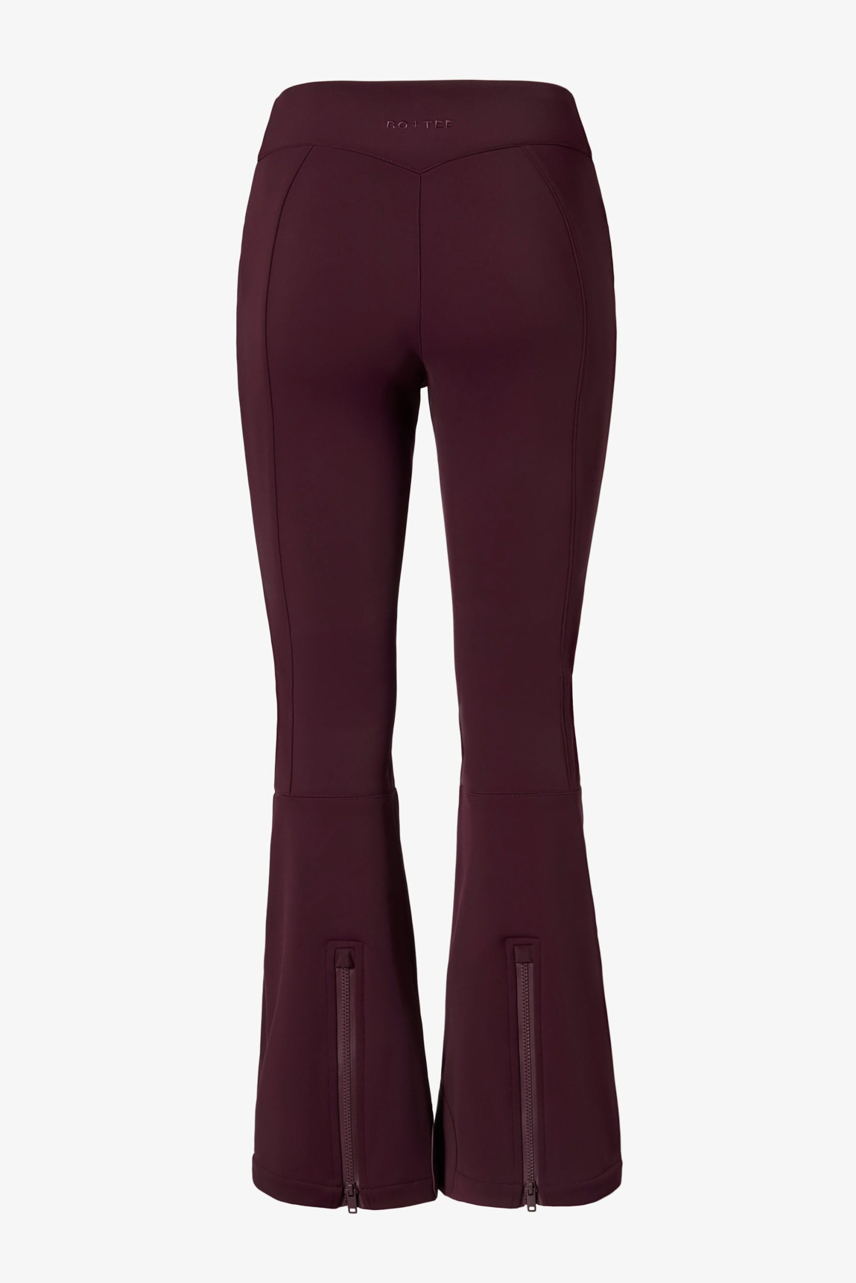 Waterproof Belted Ski Salopettes in Burgundy - Image 4
