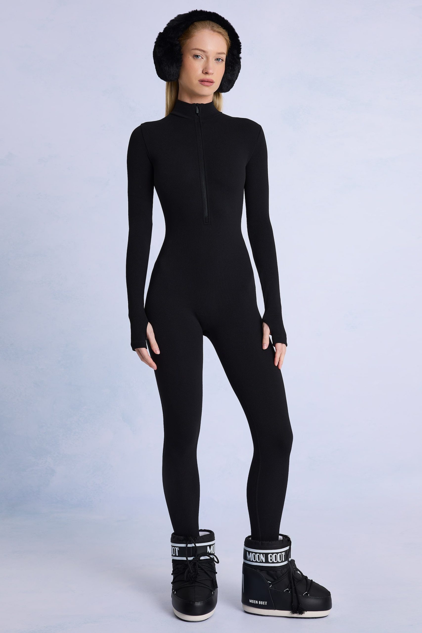 Thermal Base-Layer Jumpsuit in Black - Image 2