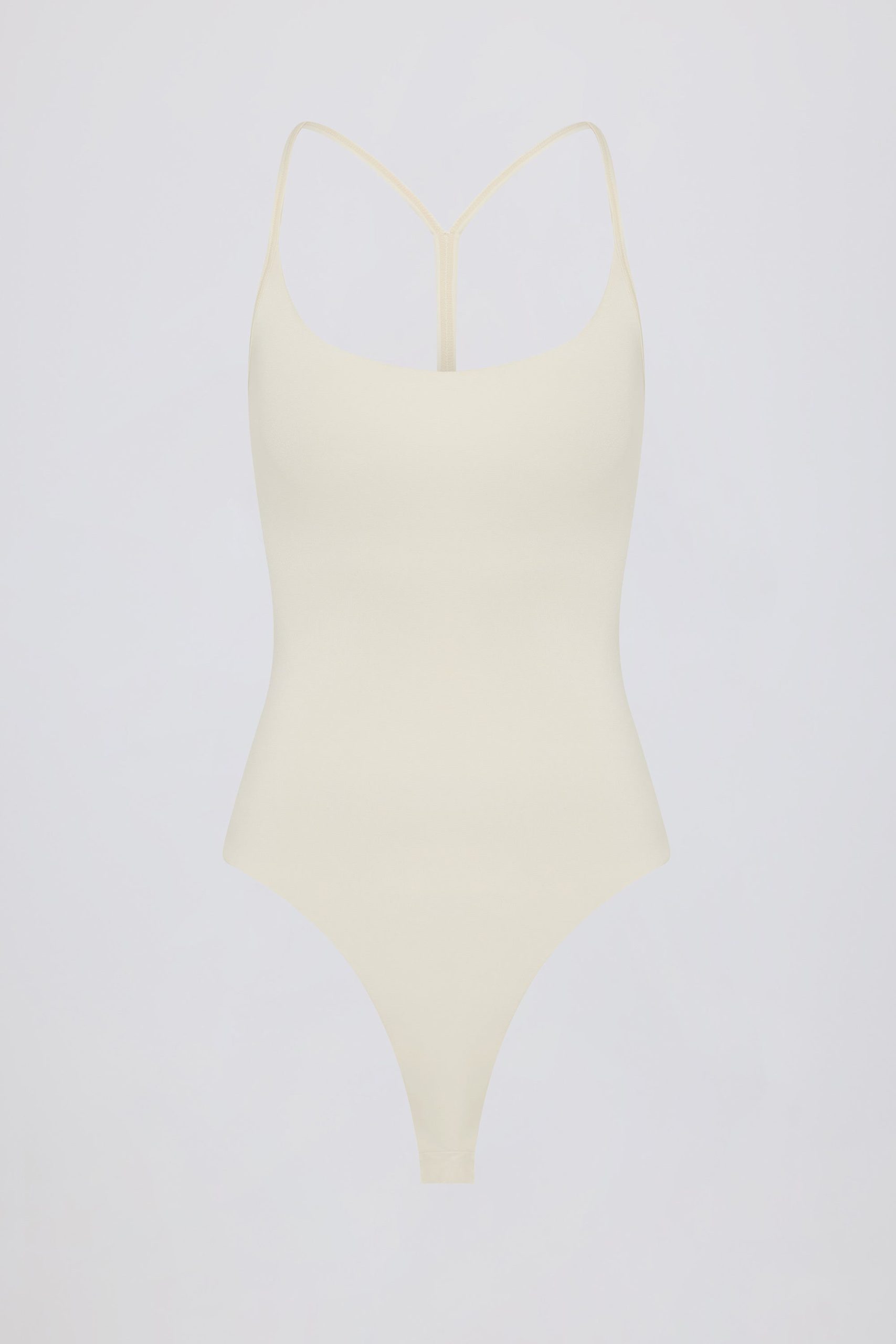 Cut-Out Bodysuit in Cream - Image 4
