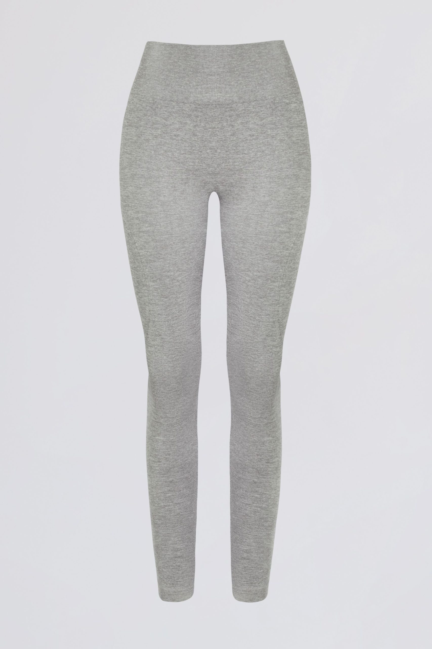 Super Sculpt Seamless High-Waist Leggings in Grey Marl - Image 3