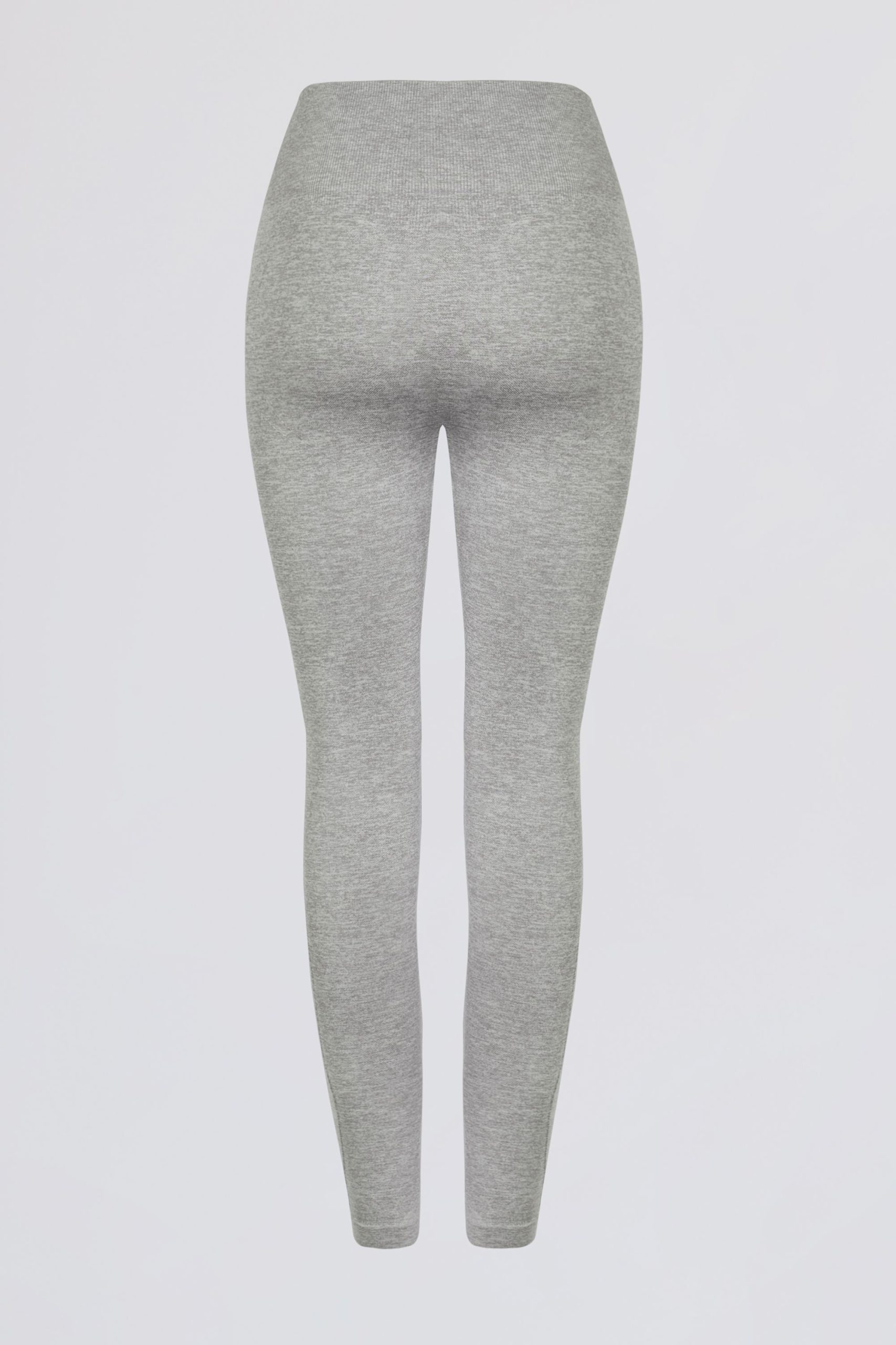 Super Sculpt Seamless High-Waist Leggings in Grey Marl - Image 4