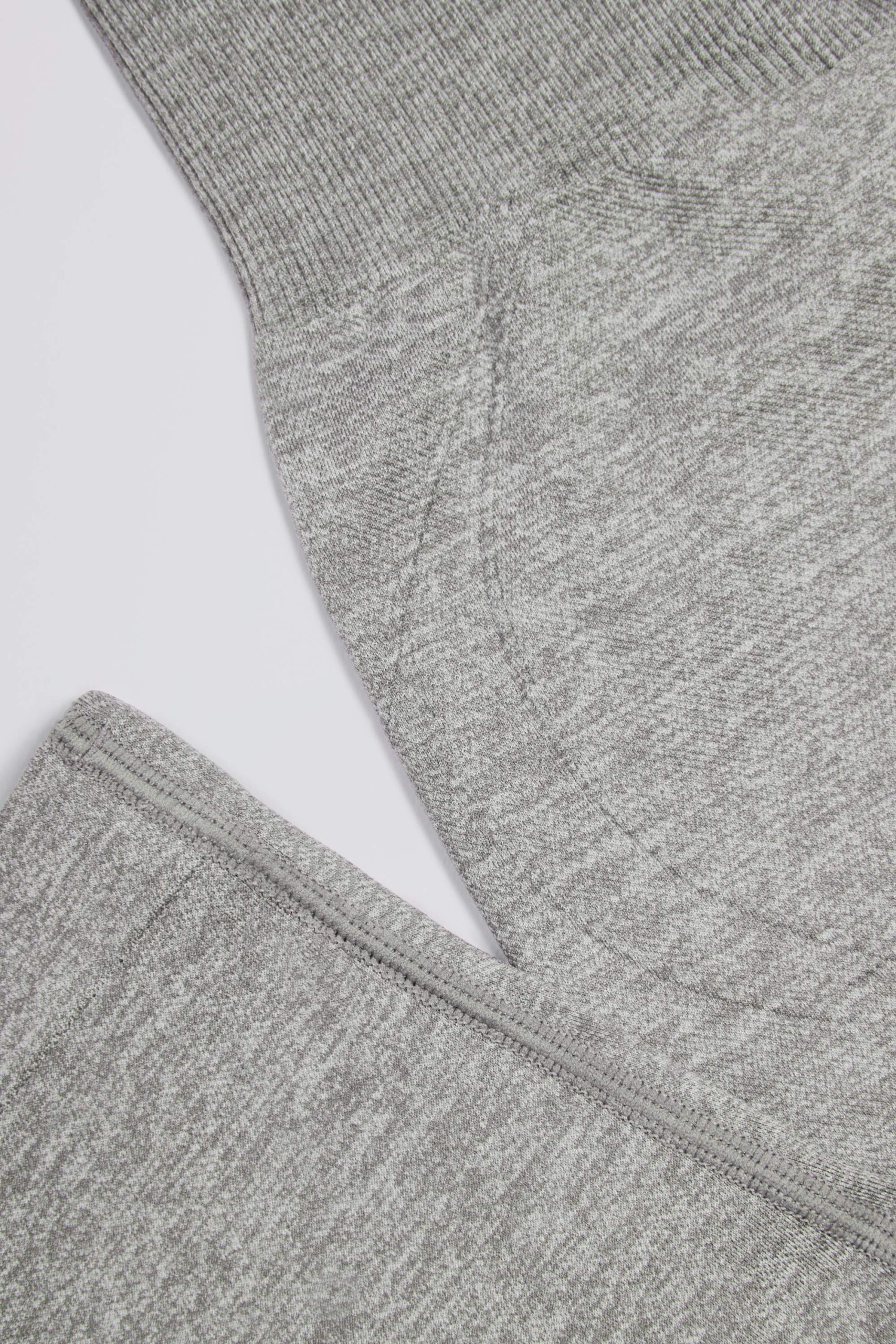 Super Sculpt Seamless High-Waist Leggings in Grey Marl - Image 6