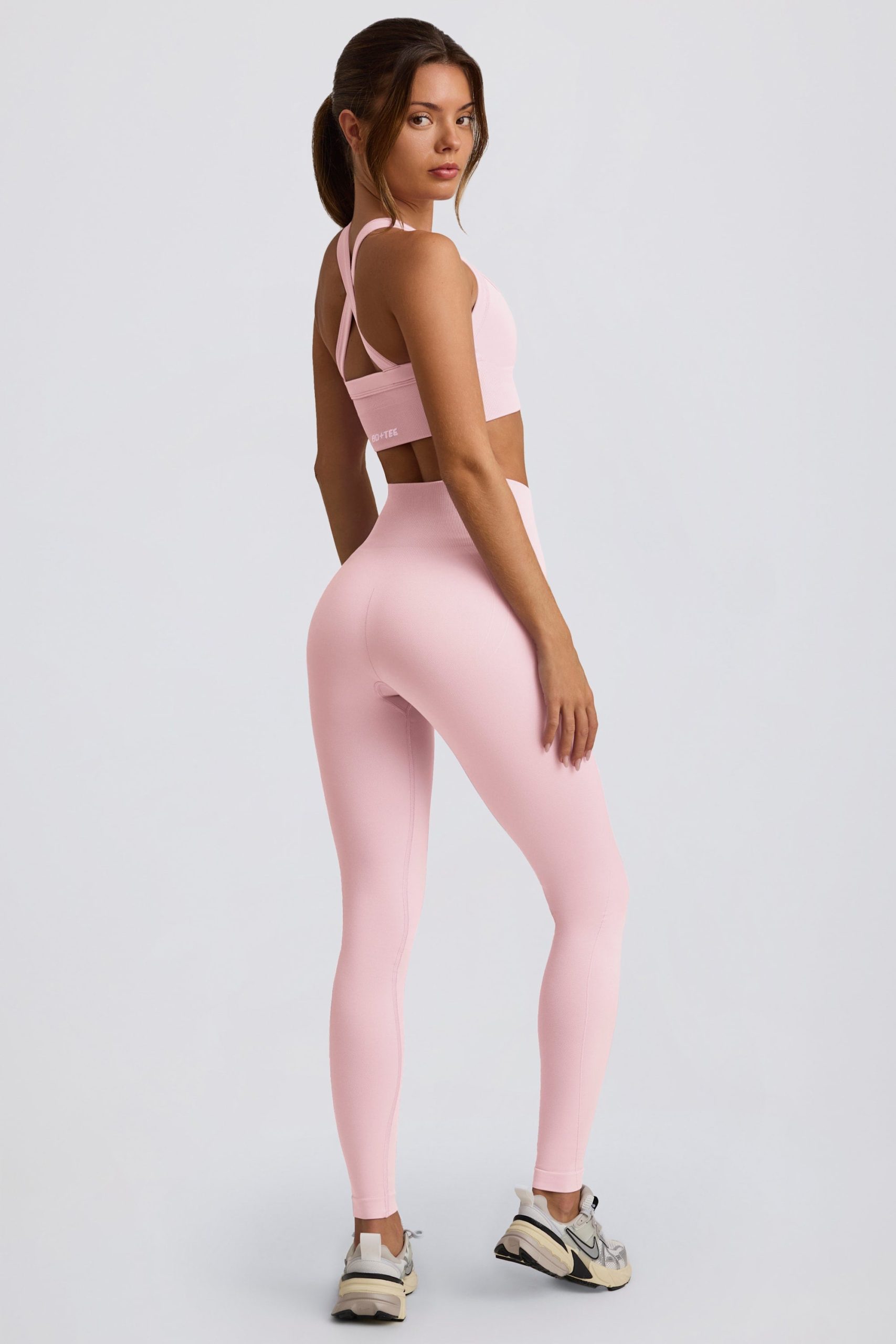 Super Sculpt Seamless High-Waist Leggings in Powder Pink - Image 2